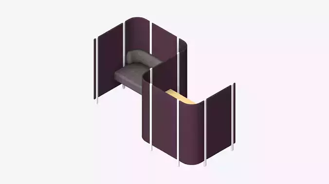 Office Pod - Workspace - Officetec - Open - Side To Side - Seat