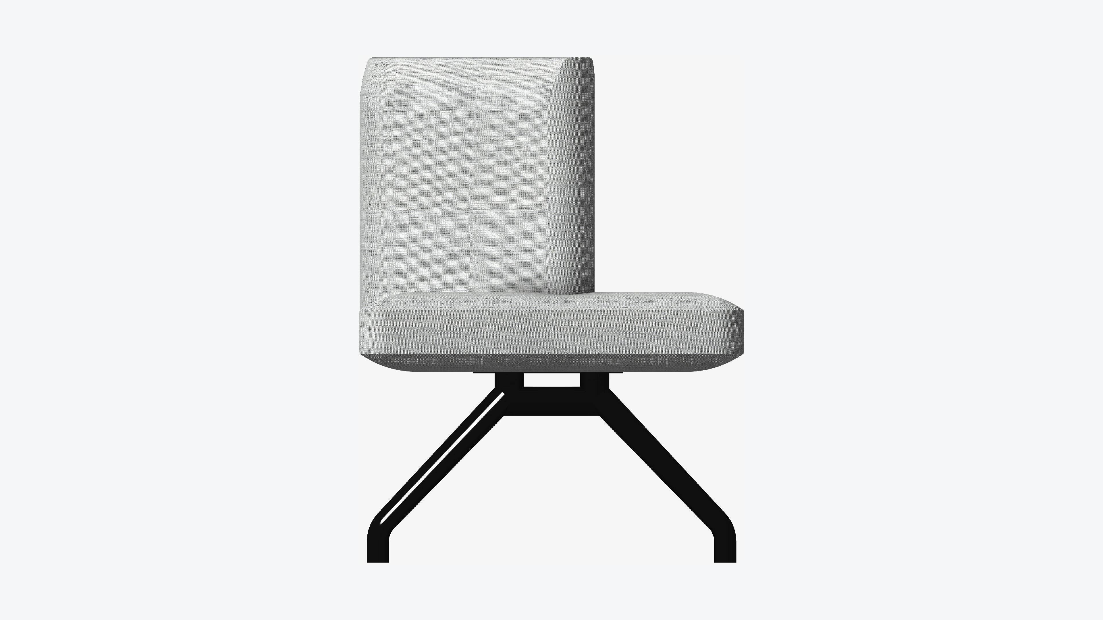 Seat - Bench - Worksmart - Backrest Bent Low-poly 3D model_5