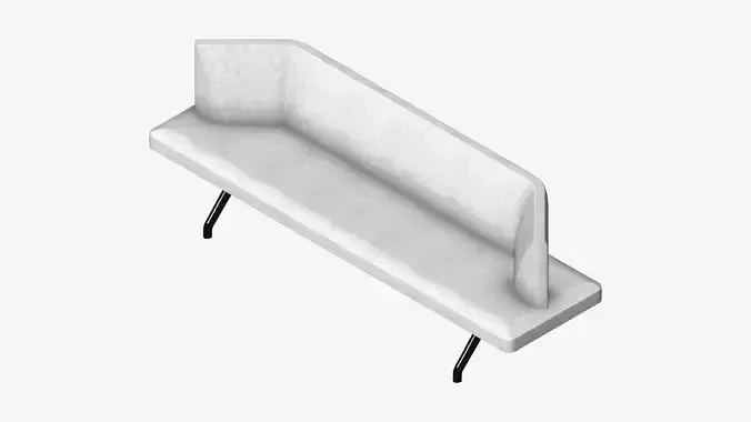 Seat - Bench - Worksmart - Backrest Bent - Double