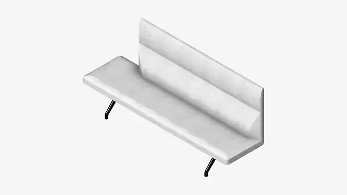 Seat - Bench - Worksmart - Backrest High Open End