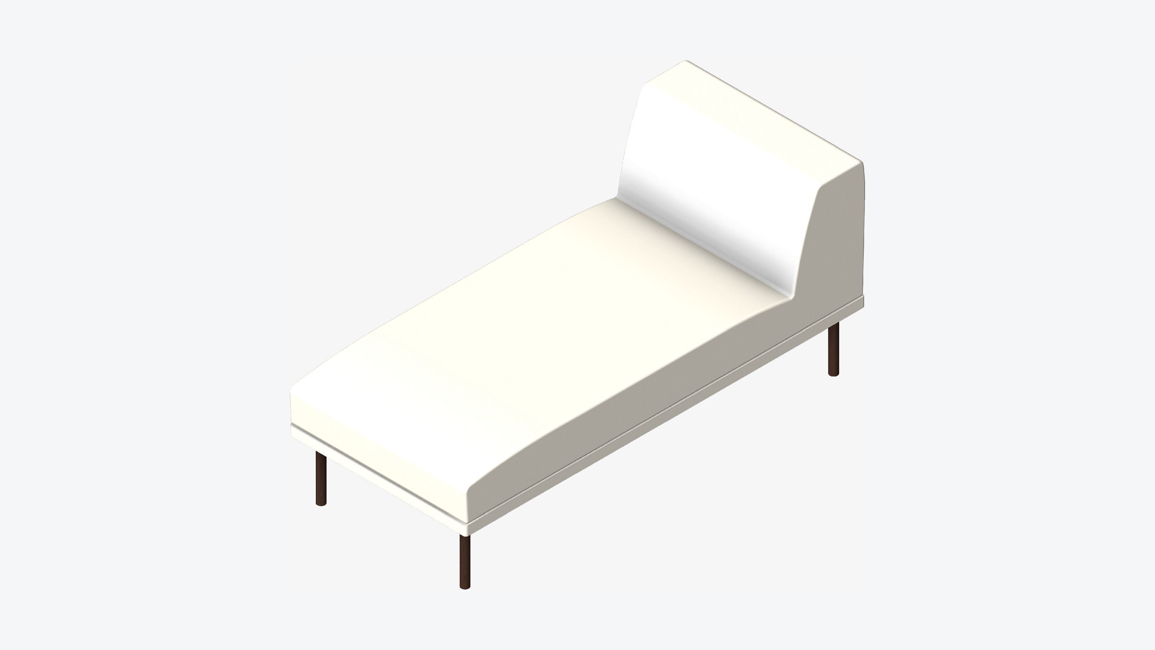 Seat - Chaise - Simplicity Low-poly 3D model_6