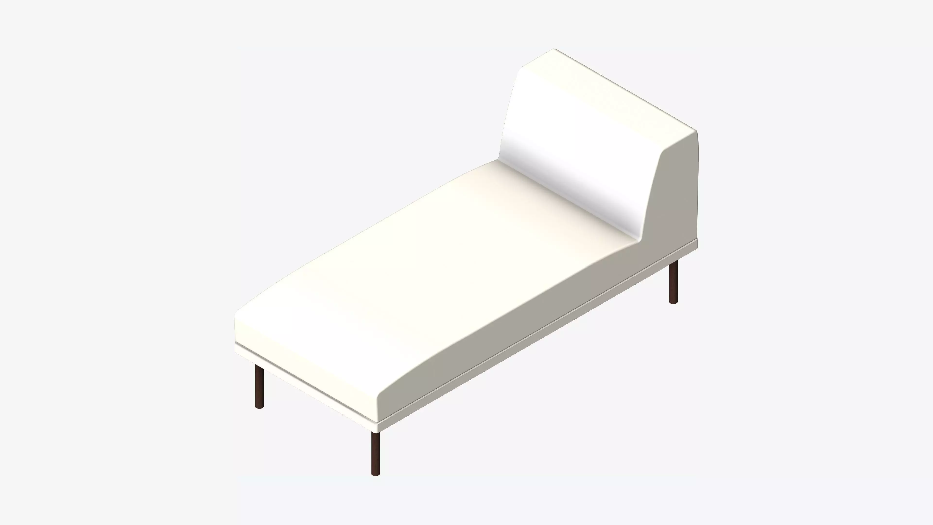 Seat - Chaise - Simplicity Low-poly 3D model_0