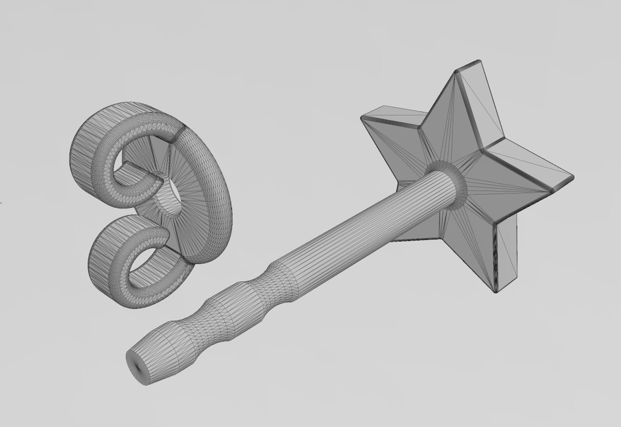 Faceted star stud earring 3D print model_13