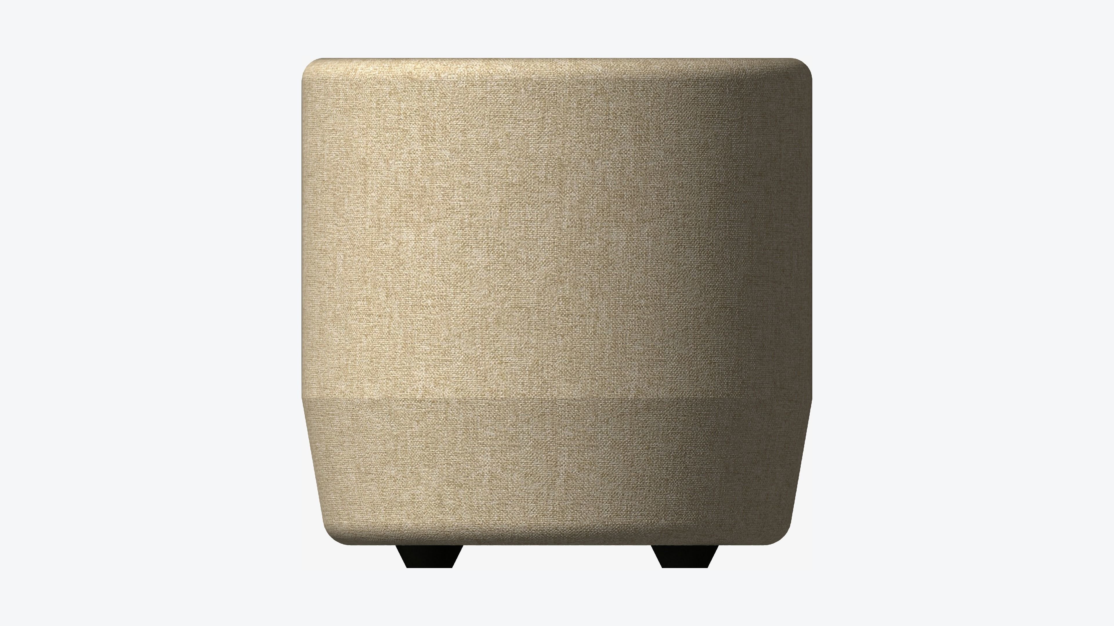 Seat - Ottoman - Simplicity - Round Low-poly 3D model_4