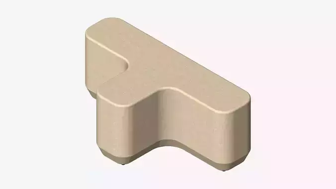 Seat - Ottoman - Simplicity - T Shape