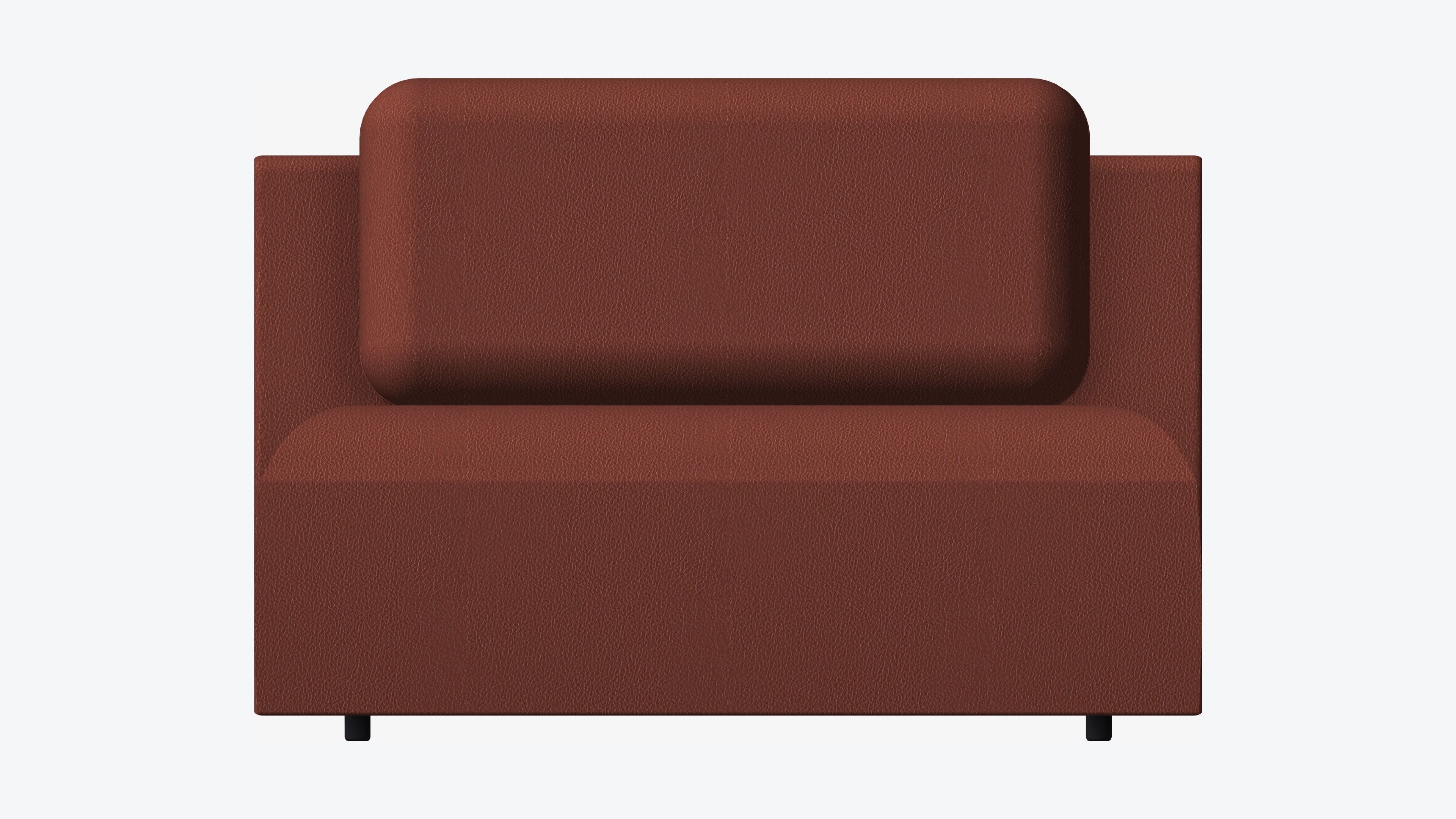 Seat - Sofa - Simplicity - Chaise - No Arm Low-poly 3D model_4
