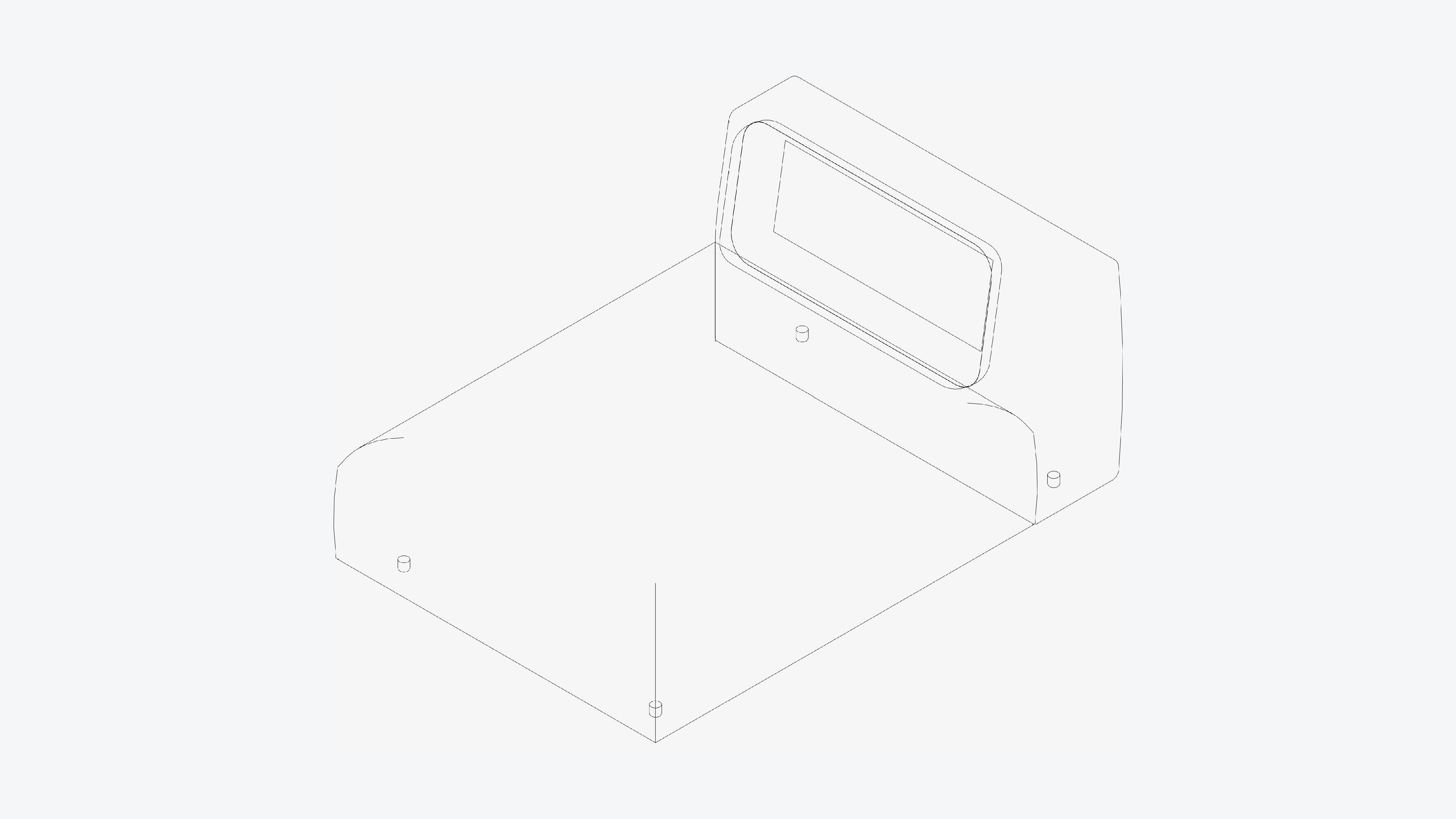 Seat - Sofa - Simplicity - Chaise - No Arm Low-poly 3D model_3