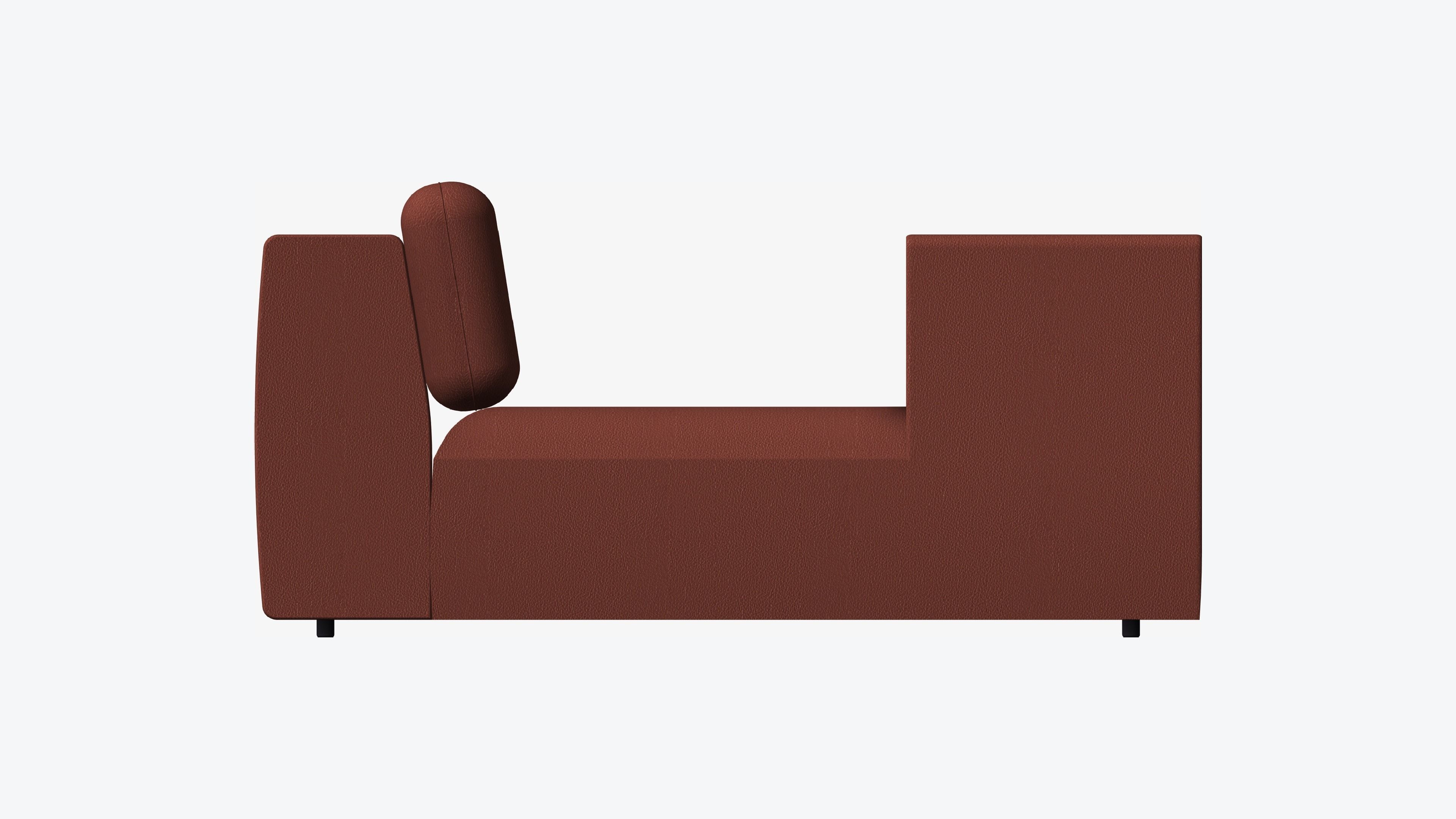 Seat - Sofa - Simplicity - Chaise - One Arm Low-poly 3D model_5