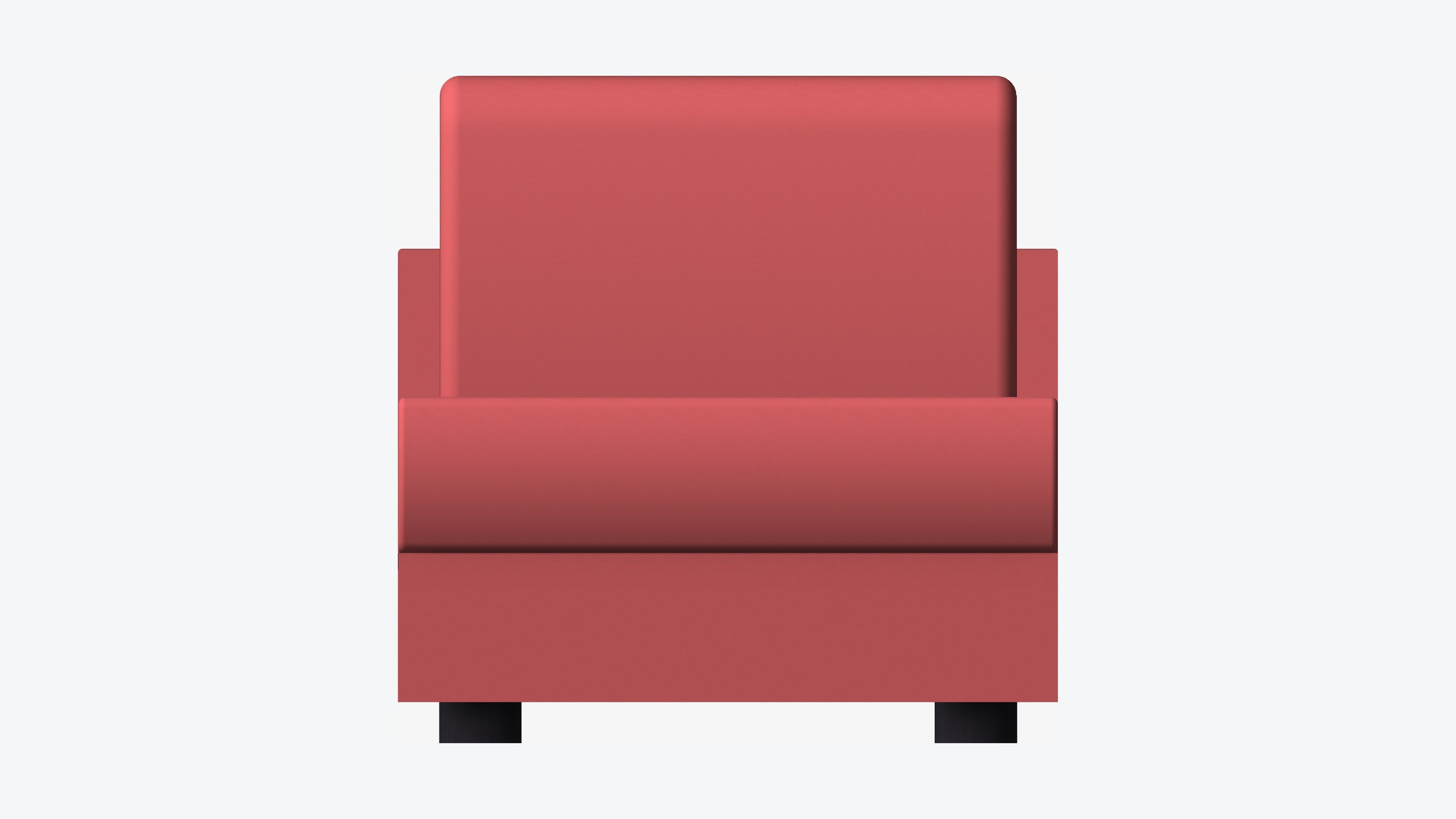 Seat - Sofa - Simplicity - Comfort - Single - No Arm Low-poly 3D model_4