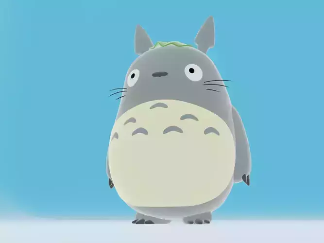 totoro model 3D anime
