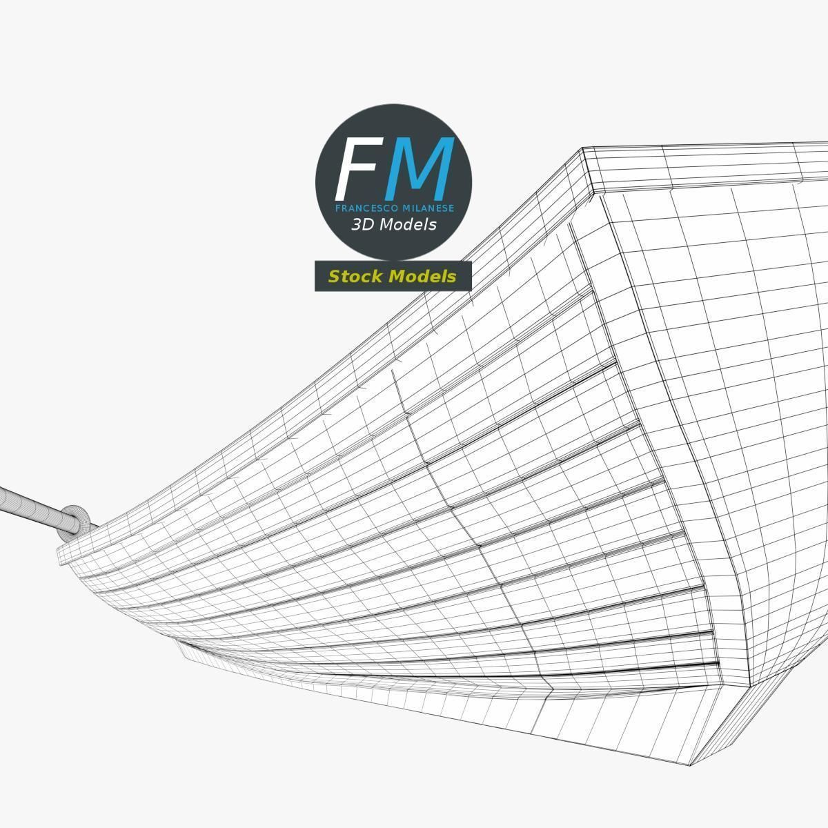 Rowing boat 1 3D model_8