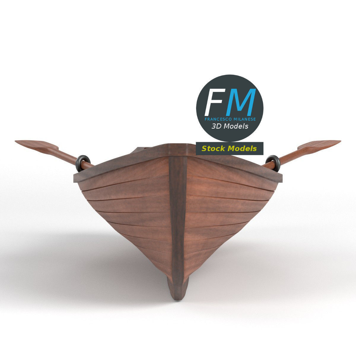 Rowing boat 1 3D model_3