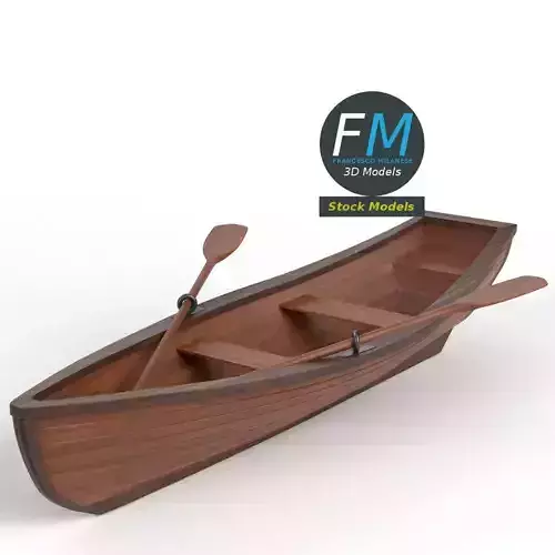 Rowing boat 1 3D model