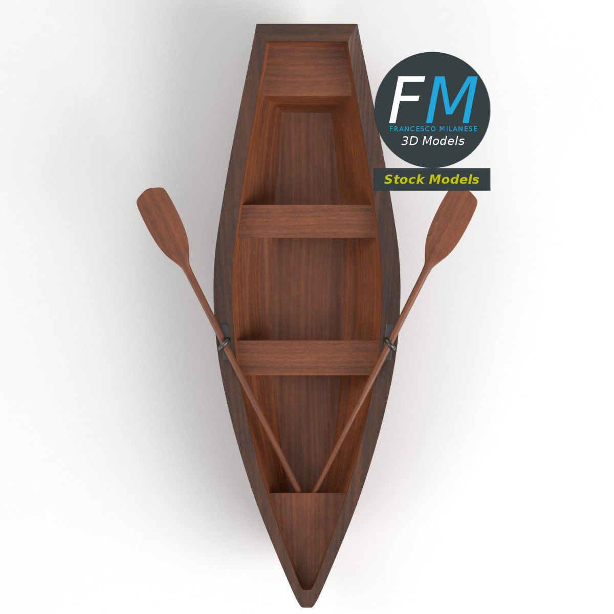 Rowing boat 1 3D model_6