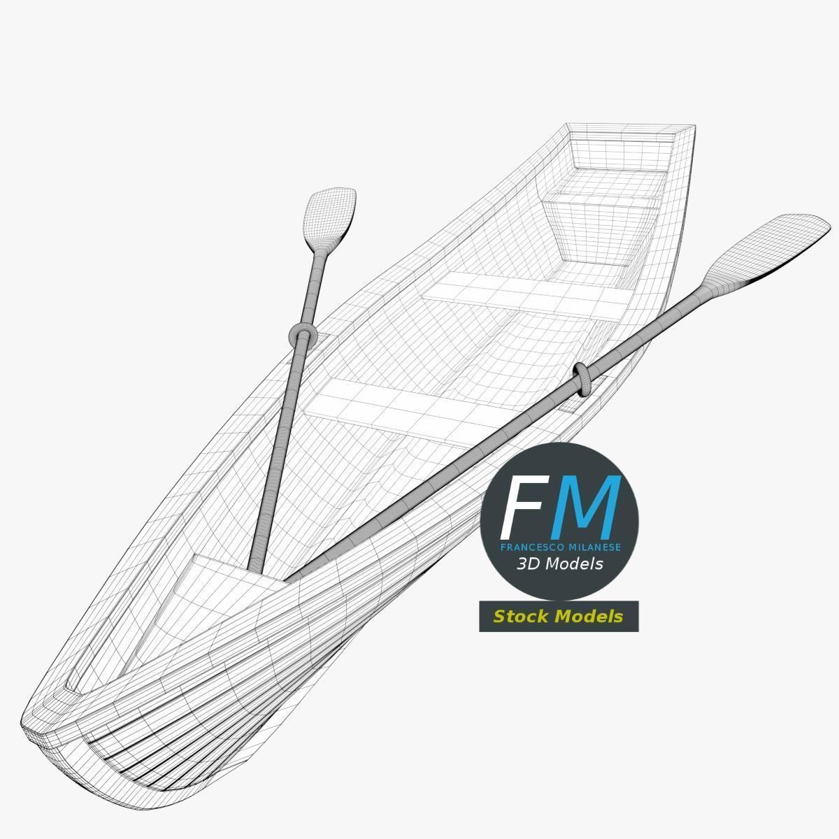 Rowing boat 1 3D model_7
