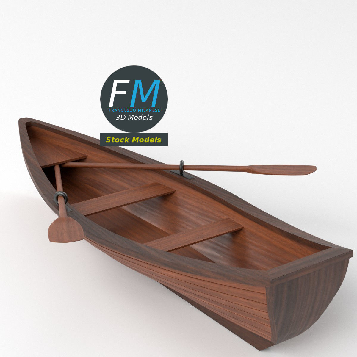 Rowing boat 1 3D model_5