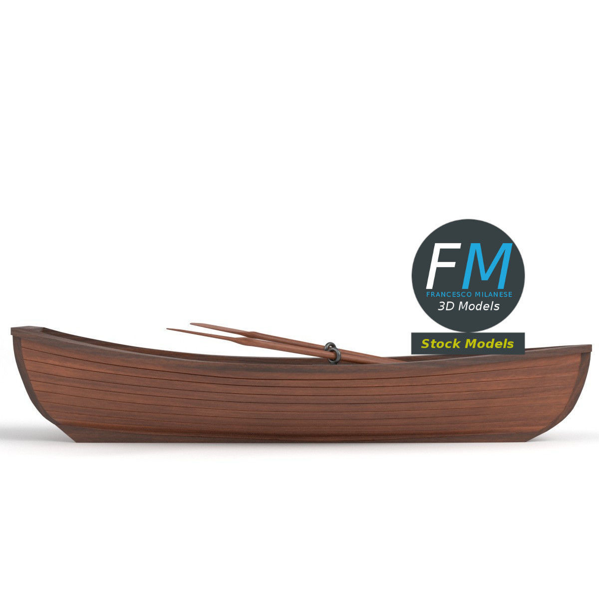 Rowing boat 1 3D model_4