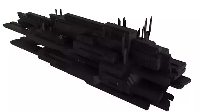 Mothership futuristic city