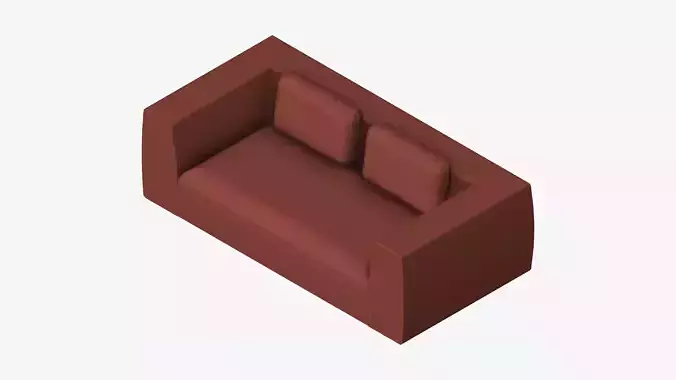 Seat - Sofa - Simplicity - Double - Two Arm