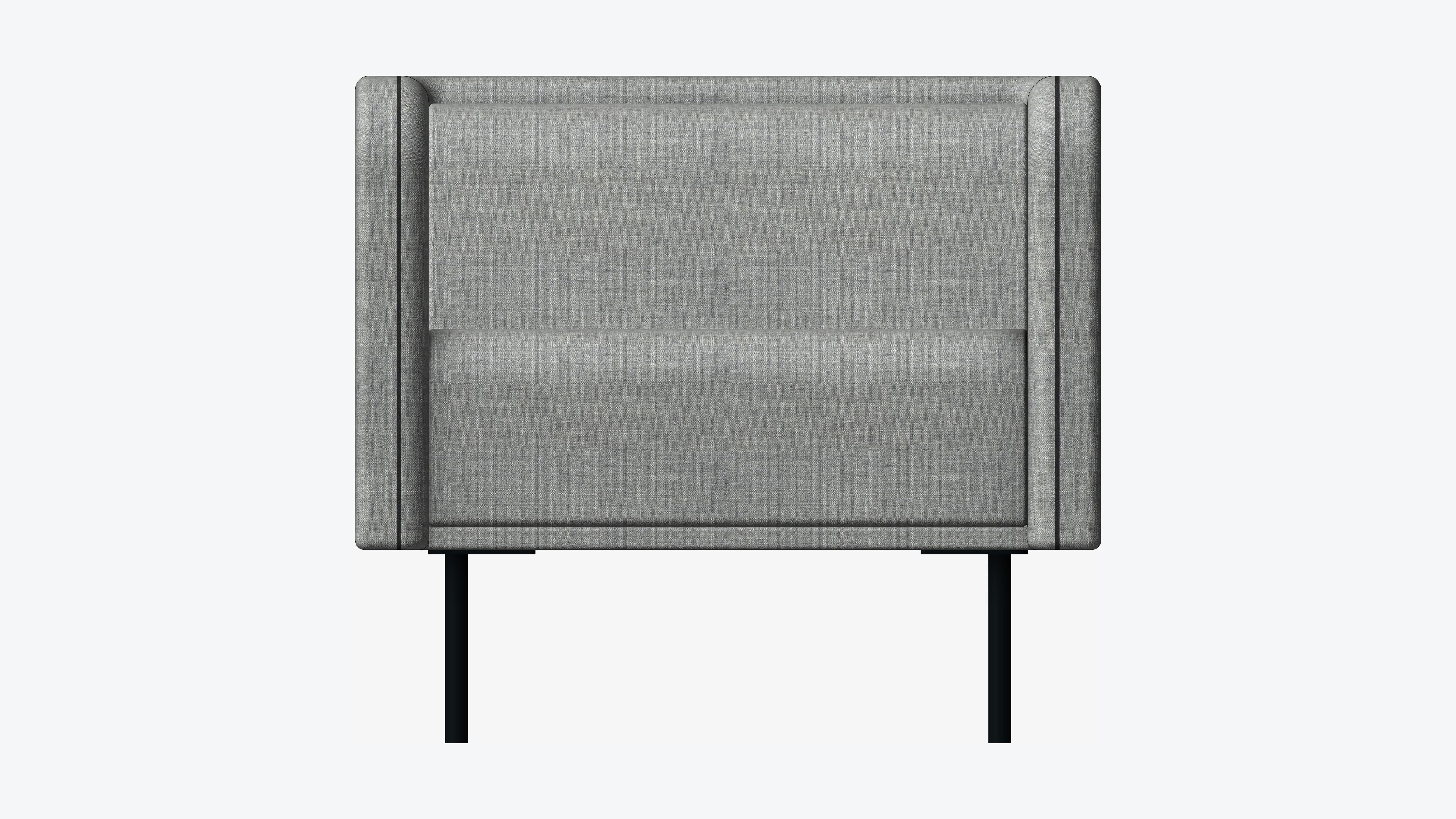 Seat - Sofa - Simplicity - Type 3 - Single Low-poly 3D model_4