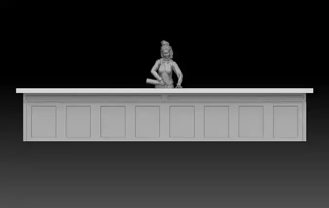 BAR TENDER GIRL 1 3D print model