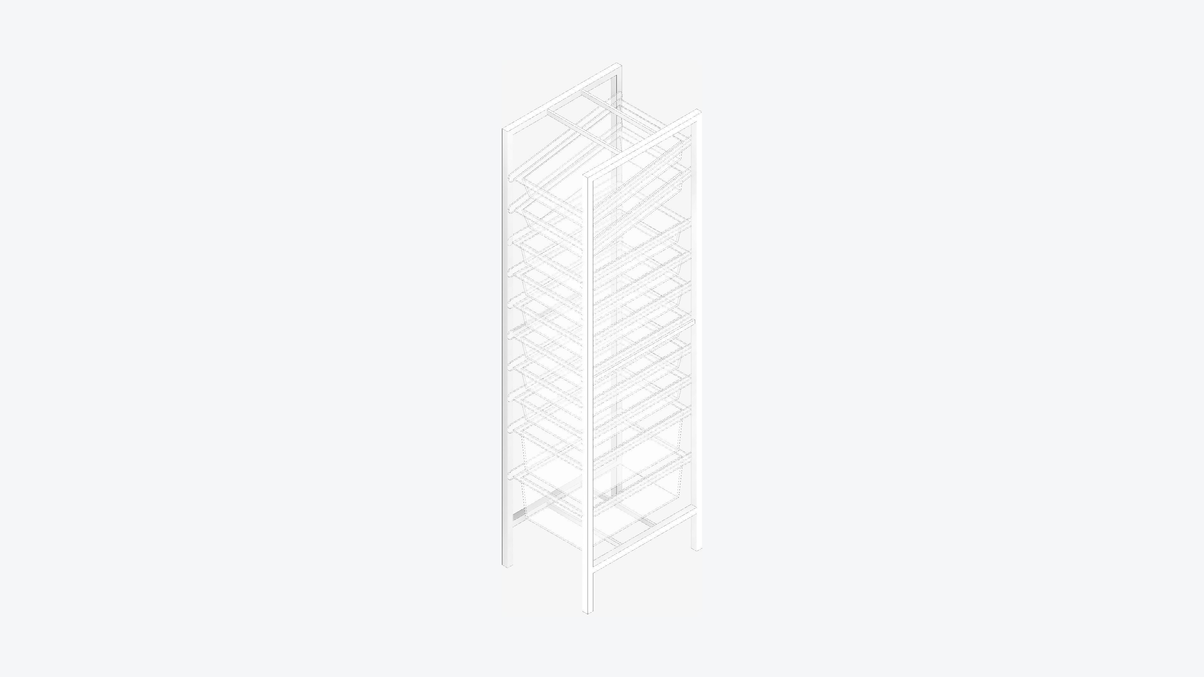 Shelving - Modular Rack - Integral - Type 3 Low-poly 3D model_2