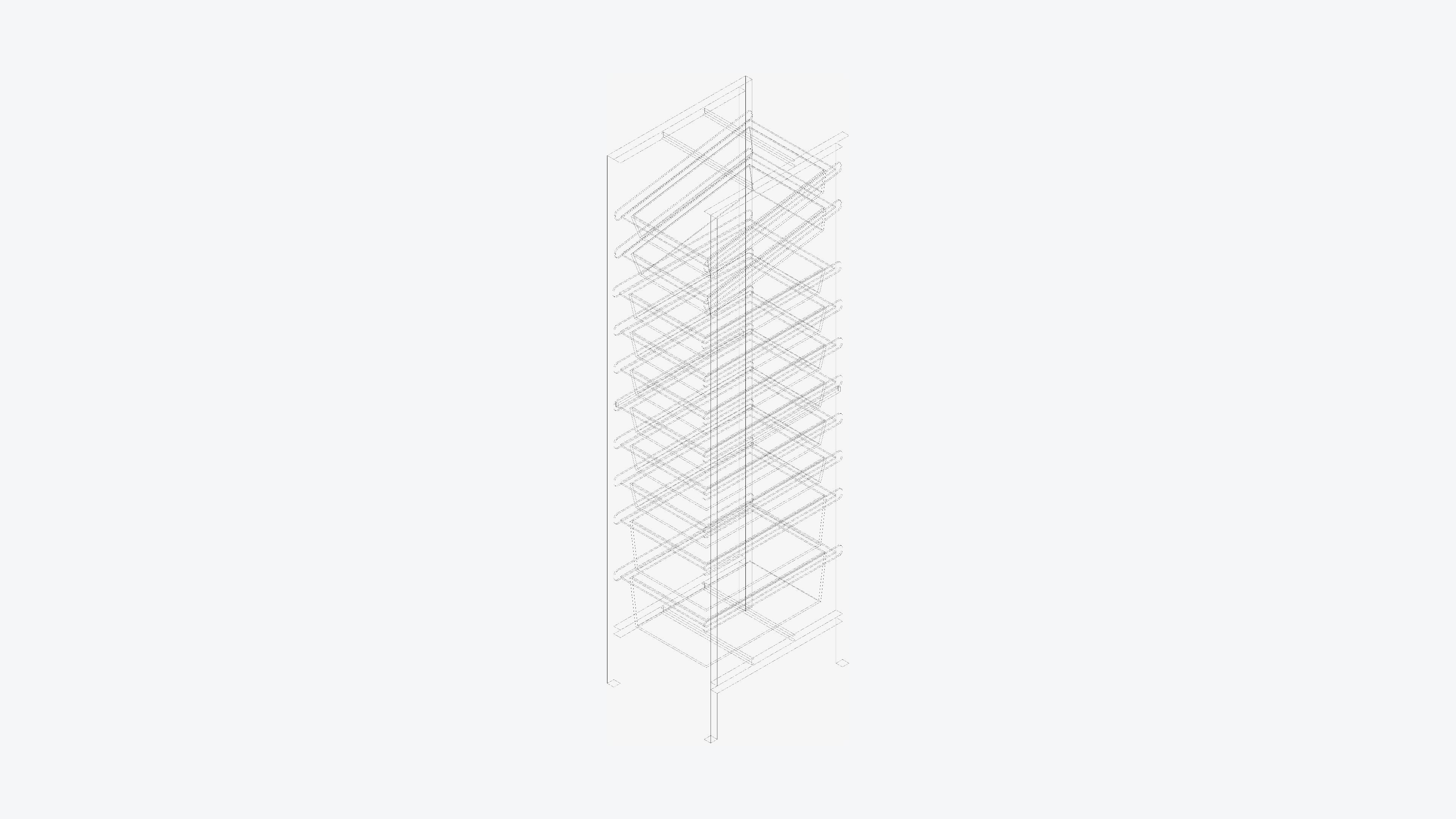 Shelving - Modular Rack - Integral - Type 3 Low-poly 3D model_3