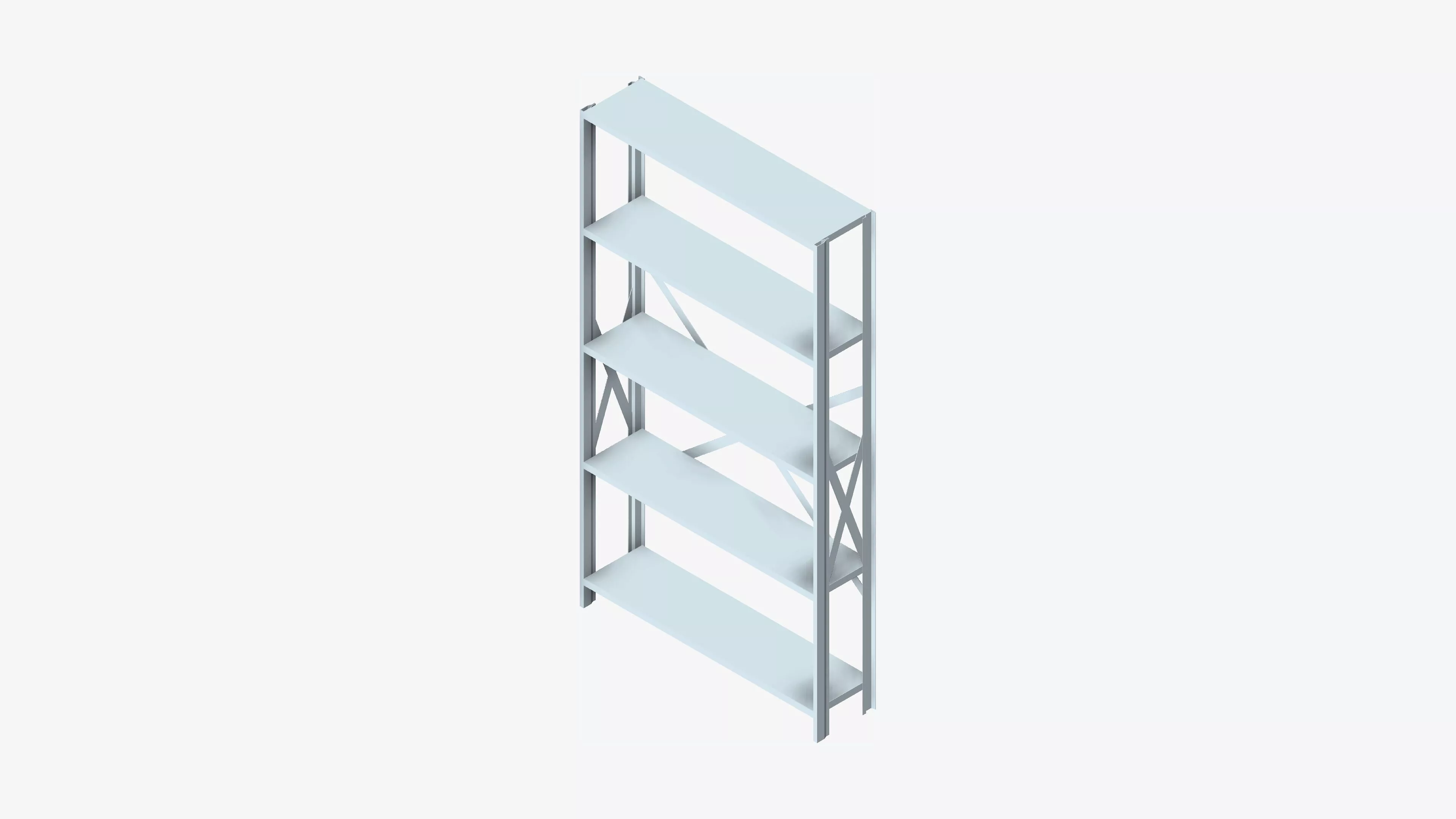 Shelving - Open - Locka - Durable Extra Low-poly 3D model
