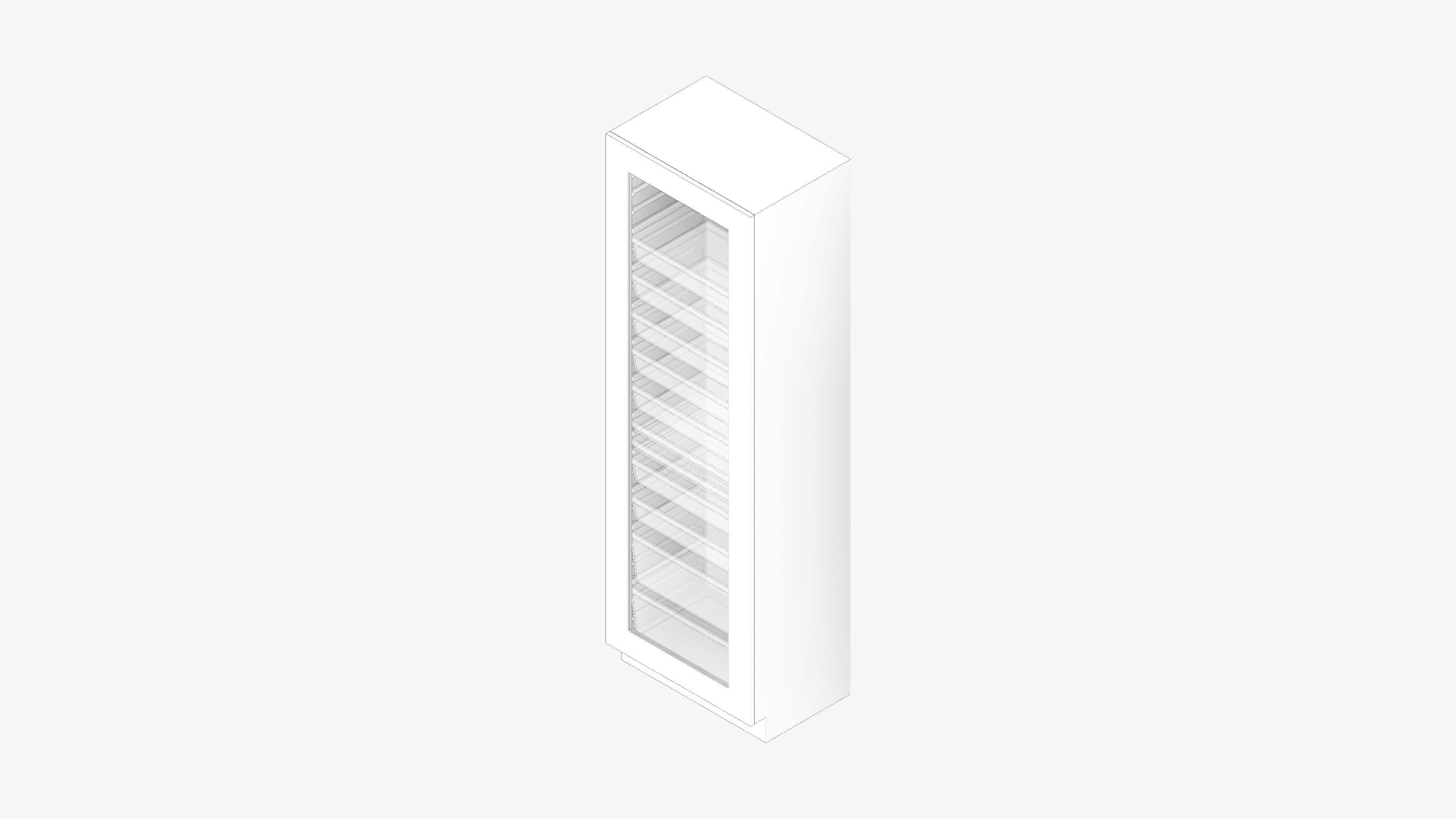 Storage Unit - Tower - Integral - Type 1 Low-poly 3D model_2