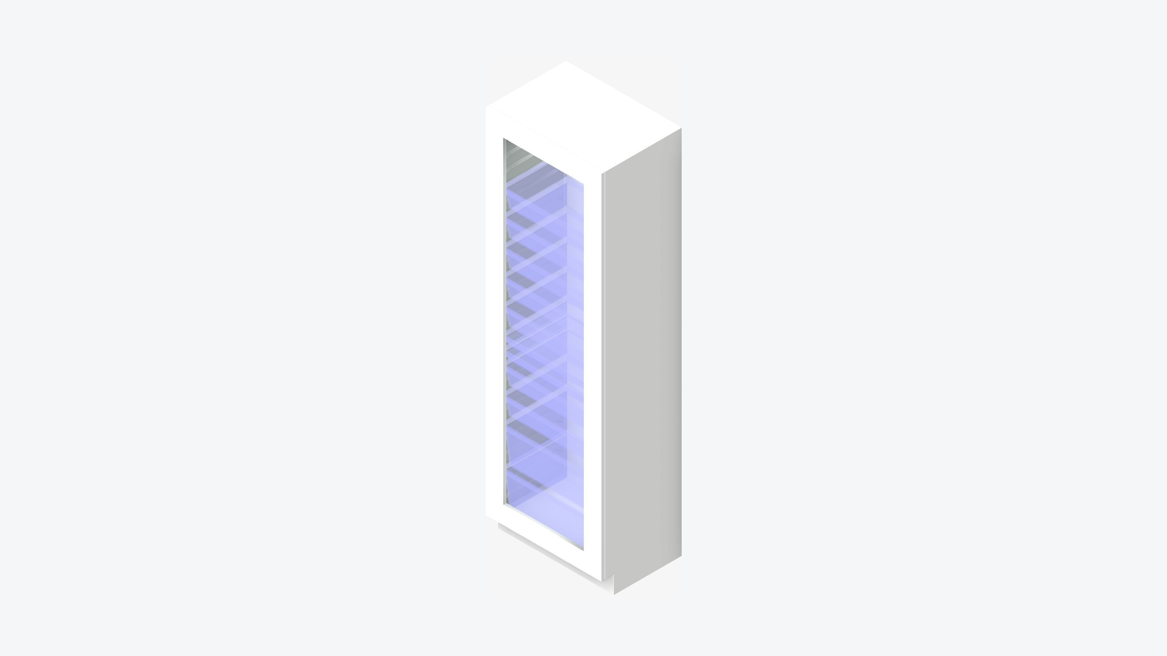 Storage Unit - Tower - Integral - Type 1 Low-poly 3D model_6