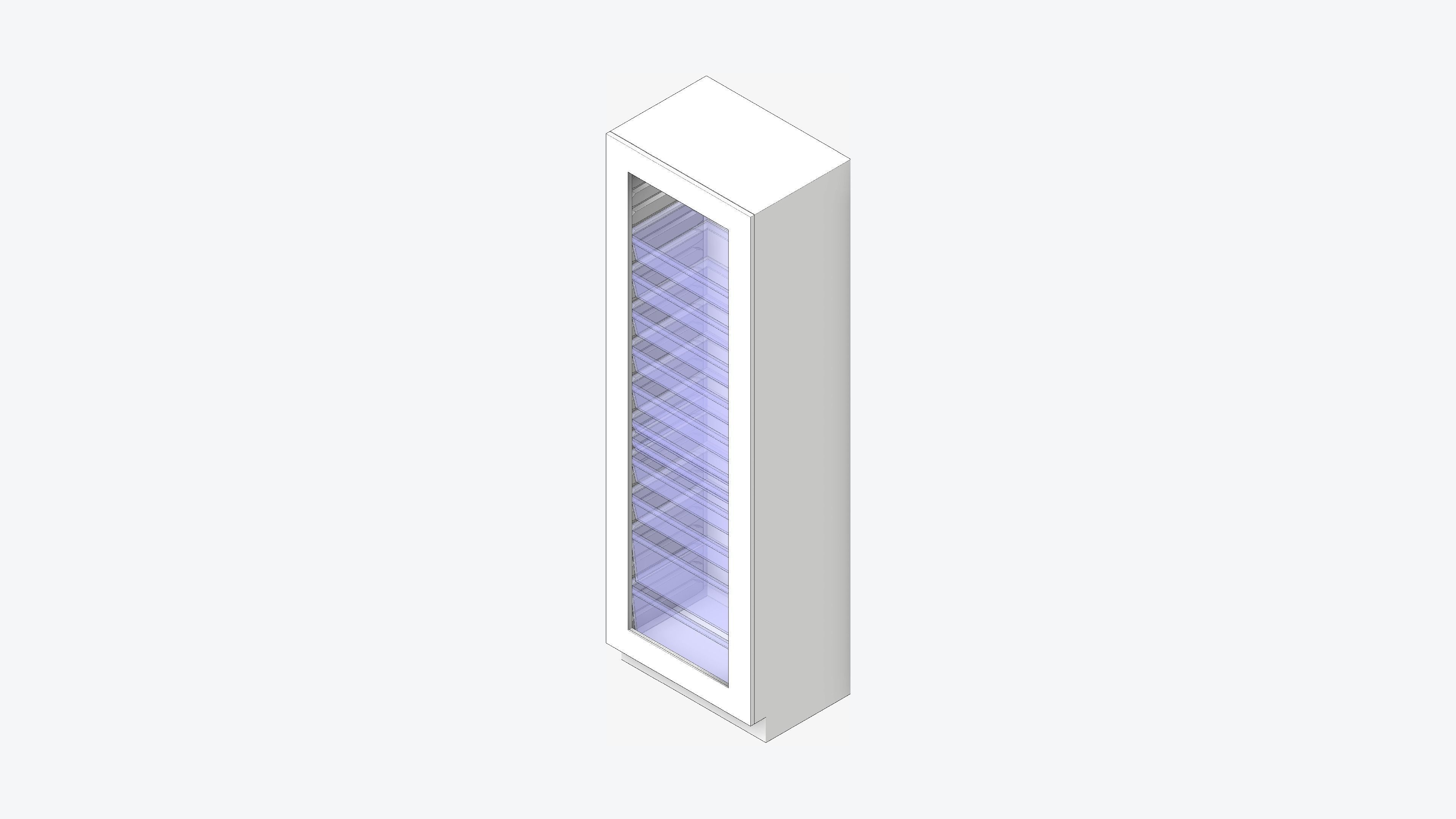 Storage Unit - Tower - Integral - Type 1 Low-poly 3D model_1
