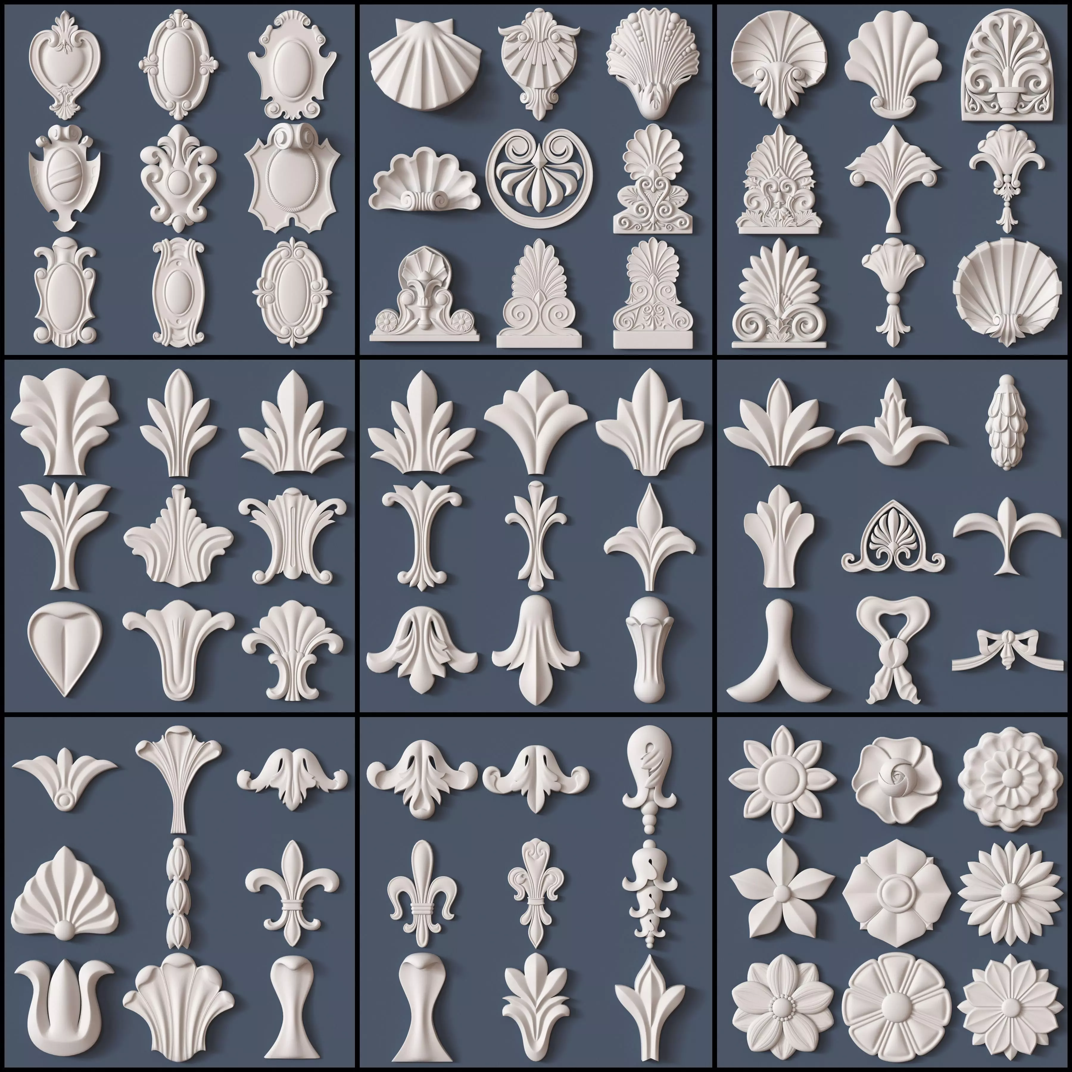 Architectural kit bash 3D model