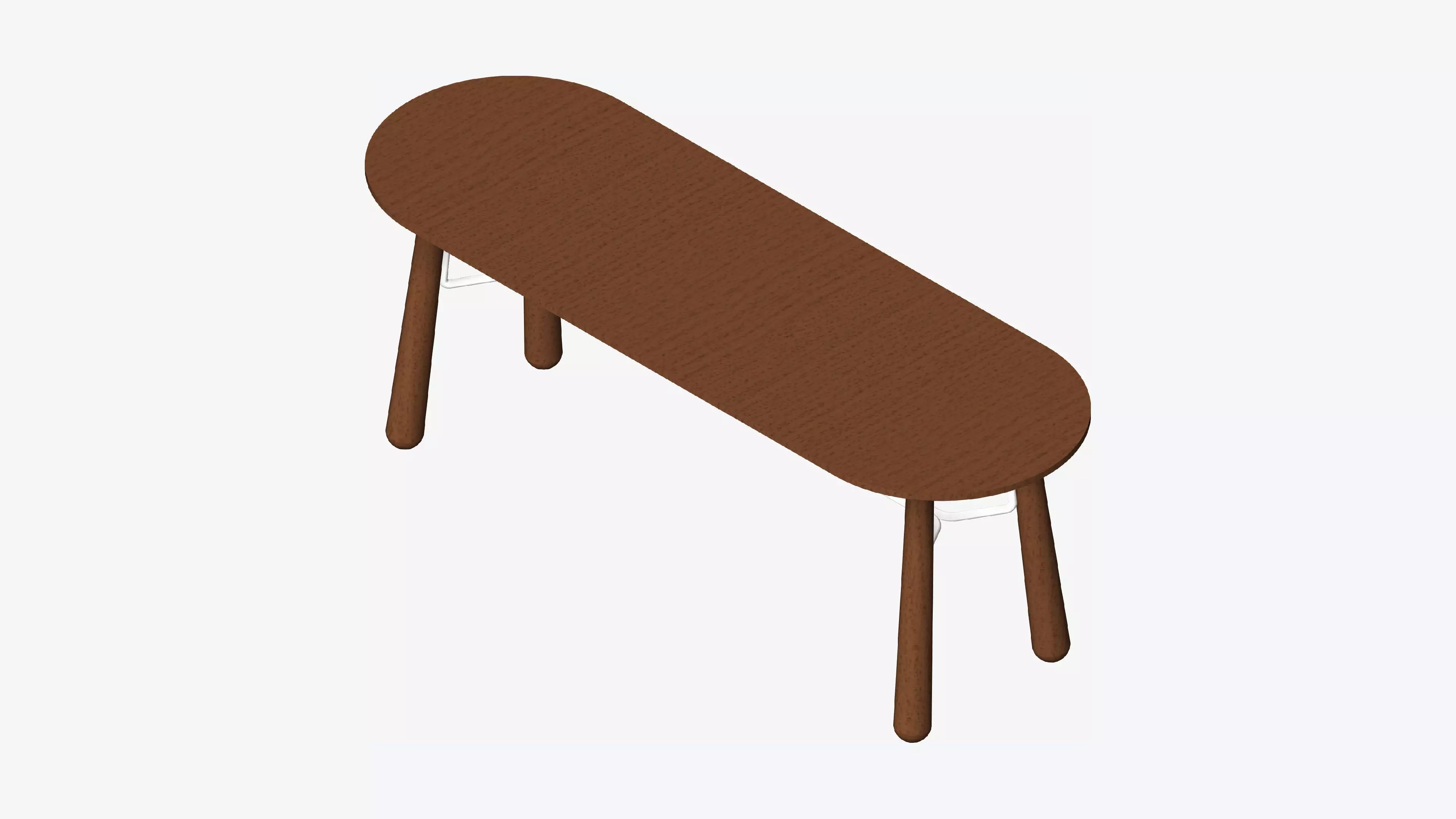 Table - Coffee - Simplicity - Capsule - Low Low-poly 3D model_0