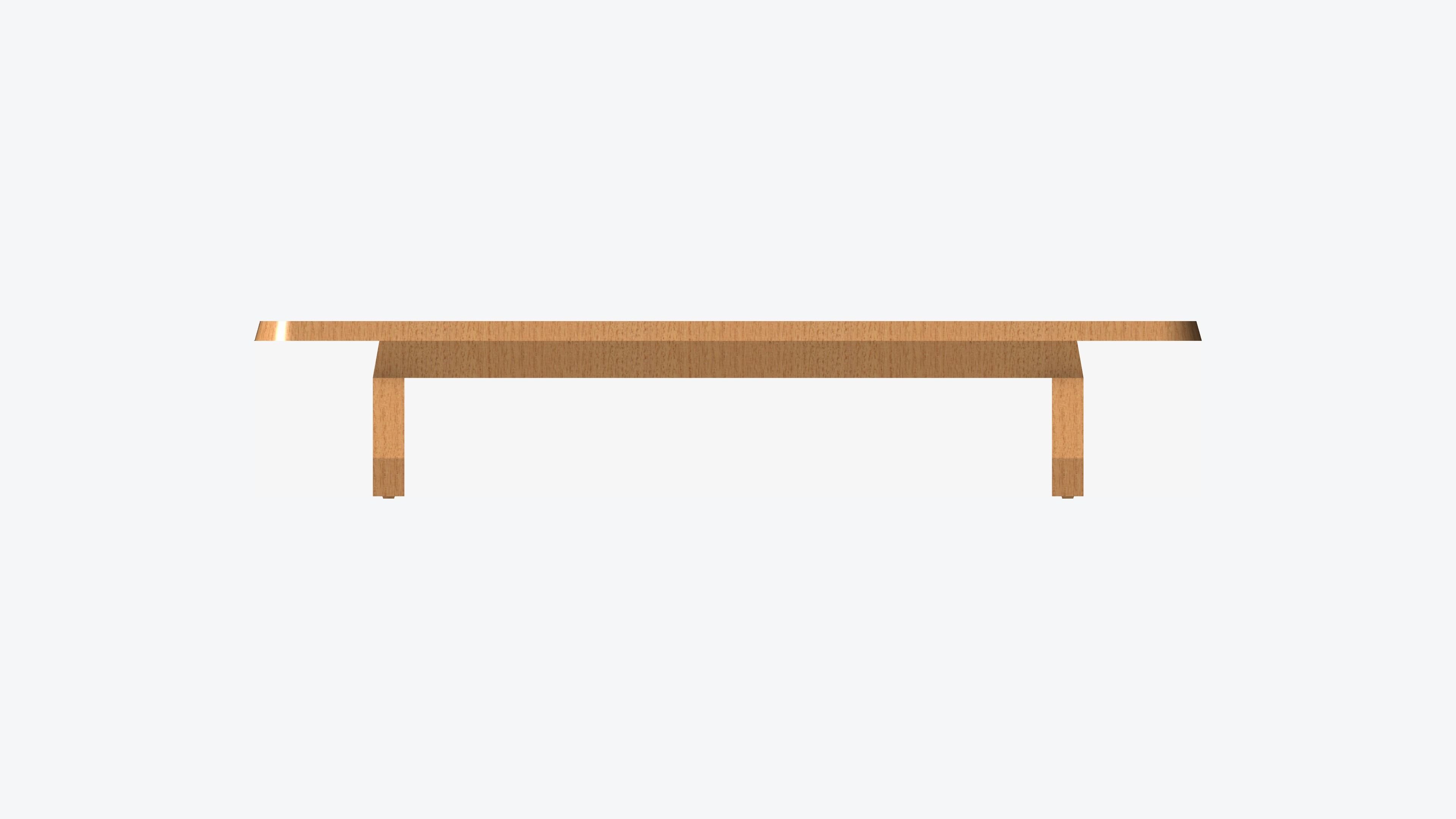 Table - Coffee - Simplicity - Rectangle Low-poly 3D model_4