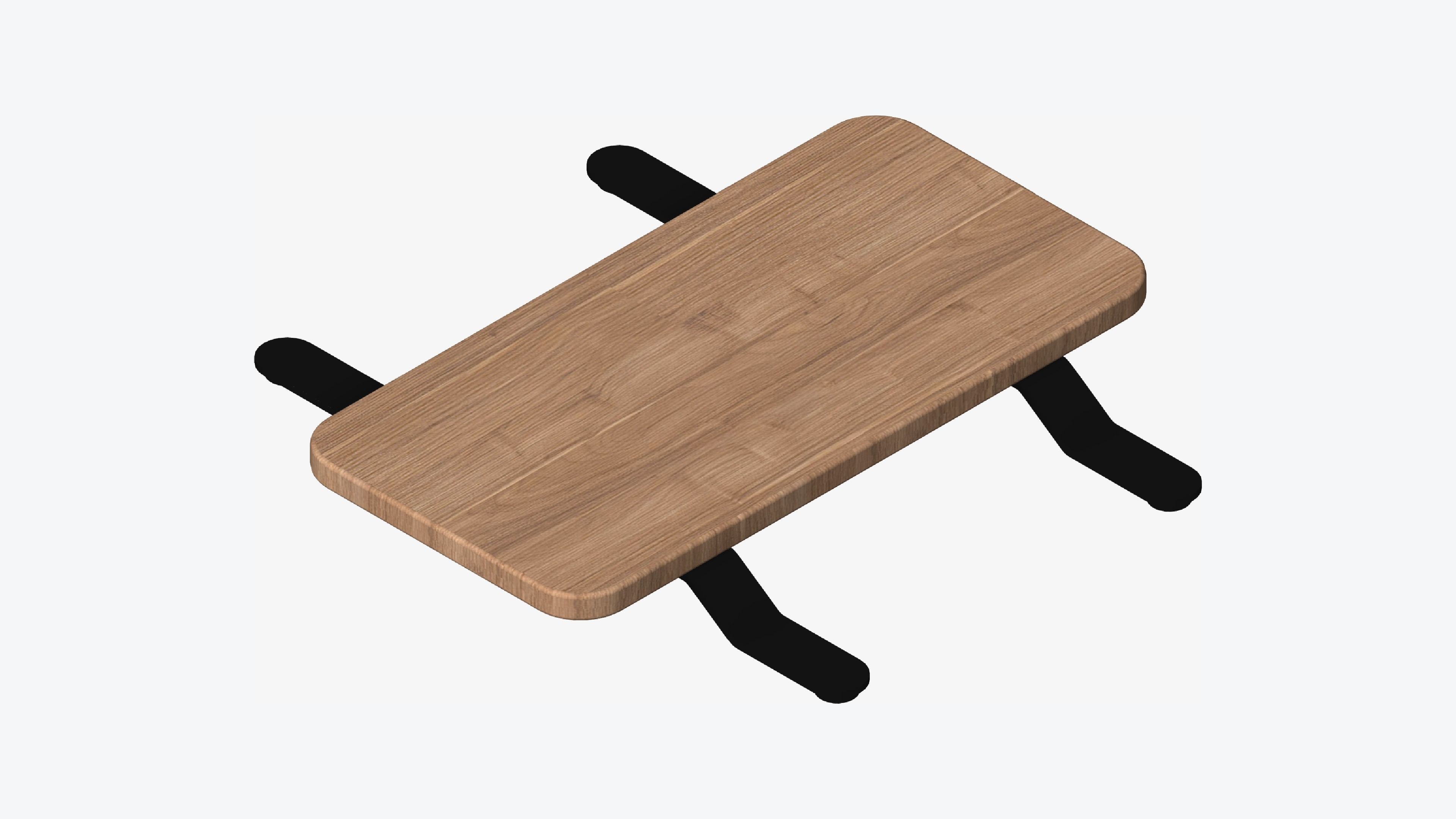 Table - Connecting - Worksmart Low-poly 3D model_6