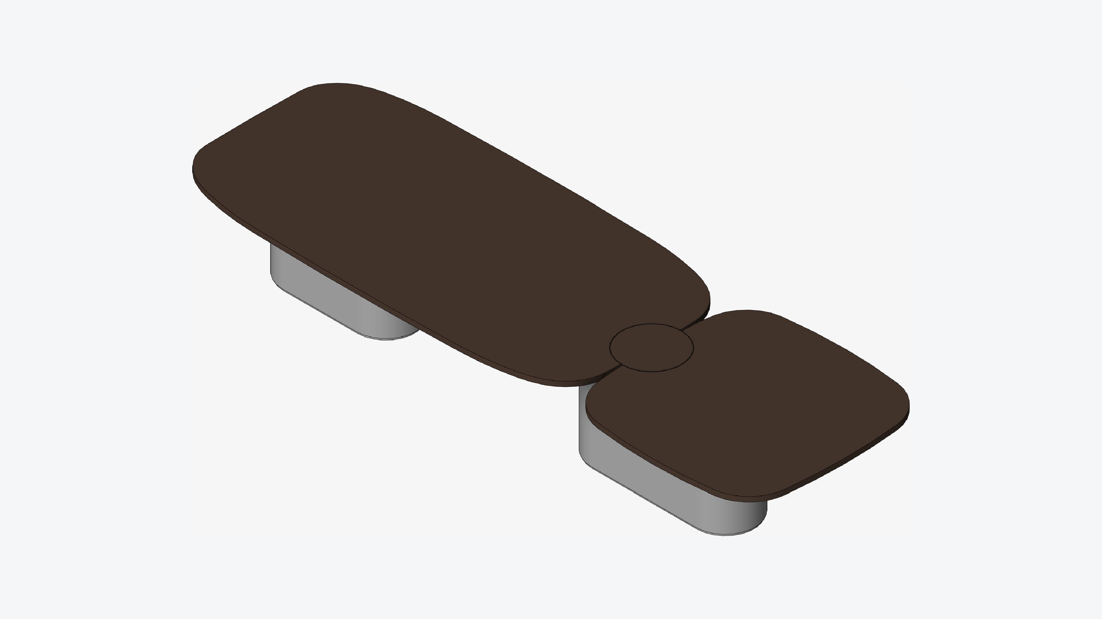 Table - Meeting - Simplicity - Office - Dual - Medium Low-poly 3D model_1