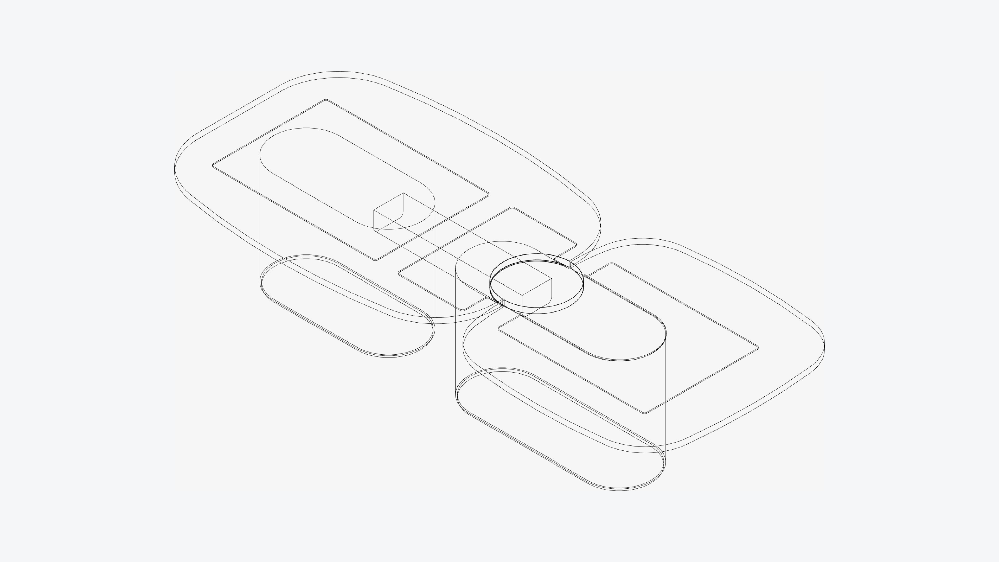 Table - Meeting - Simplicity - Office - Dual - Small Low-poly 3D model_3