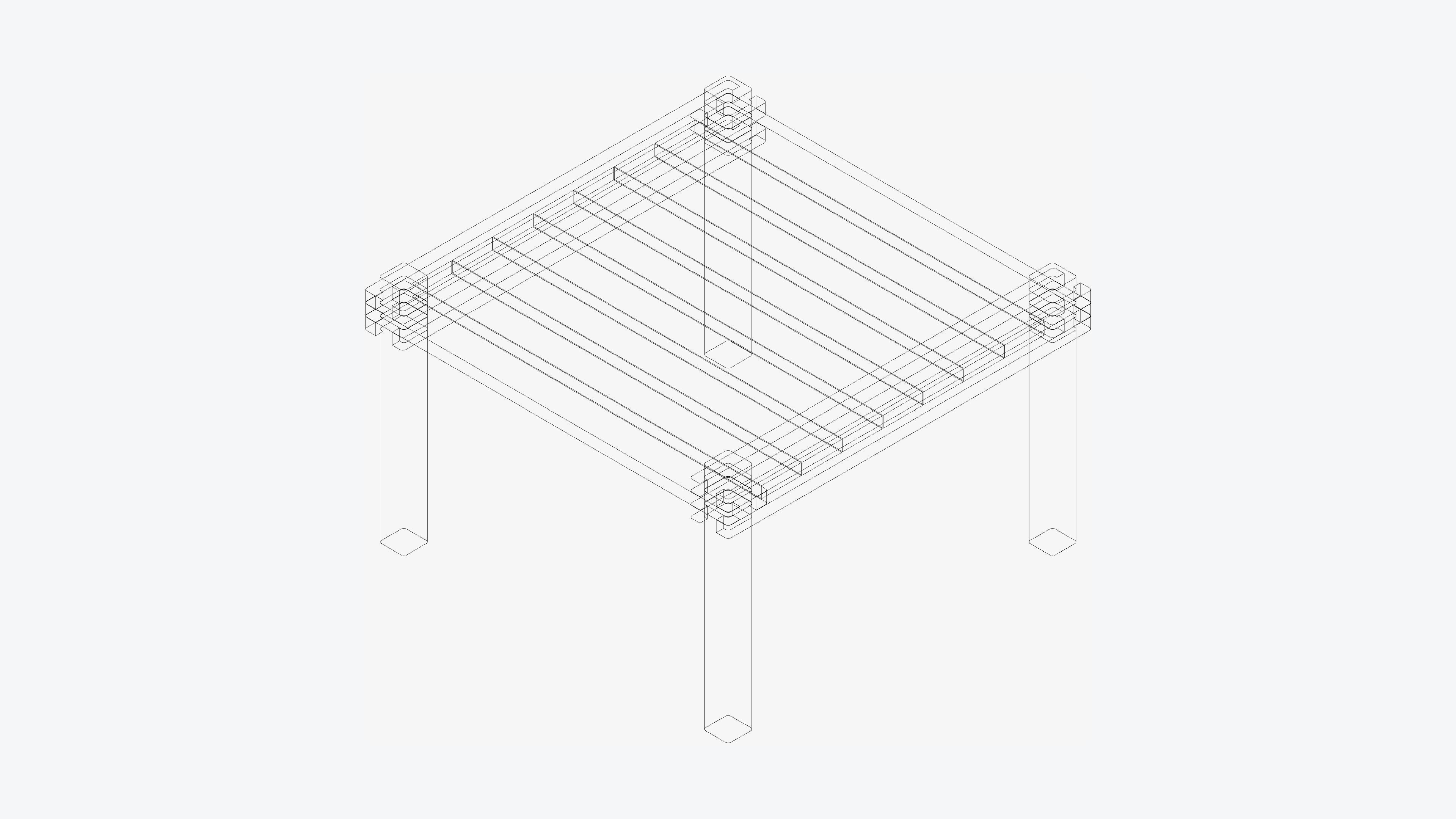 Table - Occasional - Contemporary - Fire Low-poly 3D model_3