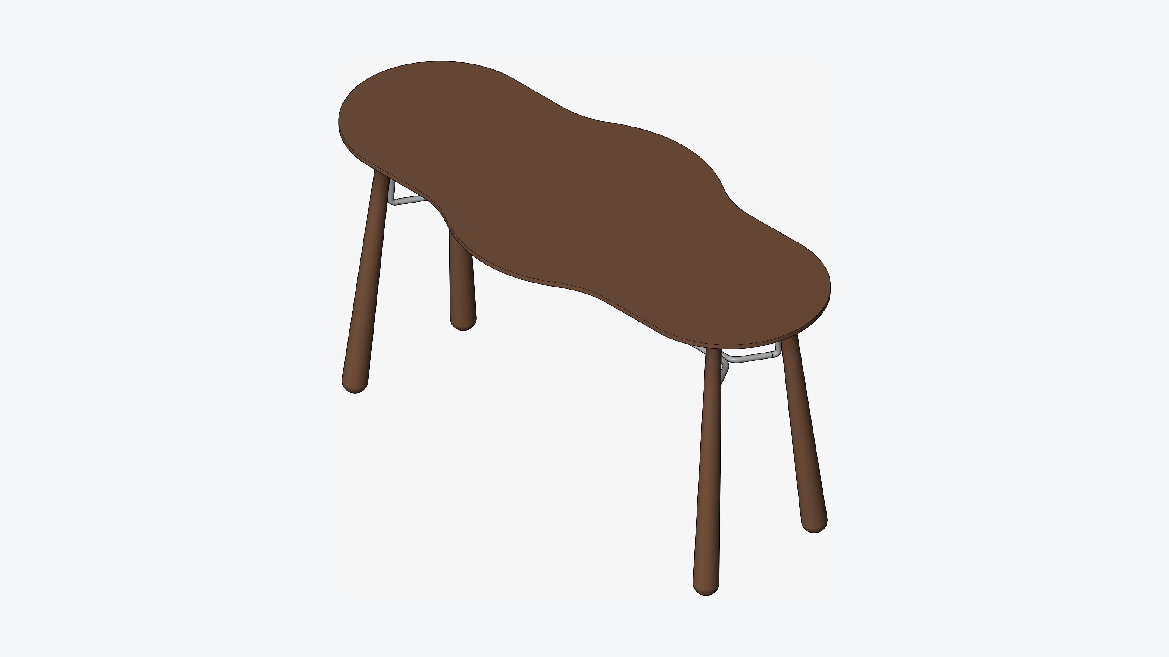 Table - Occasional - Simplicity Low-poly 3D model_1