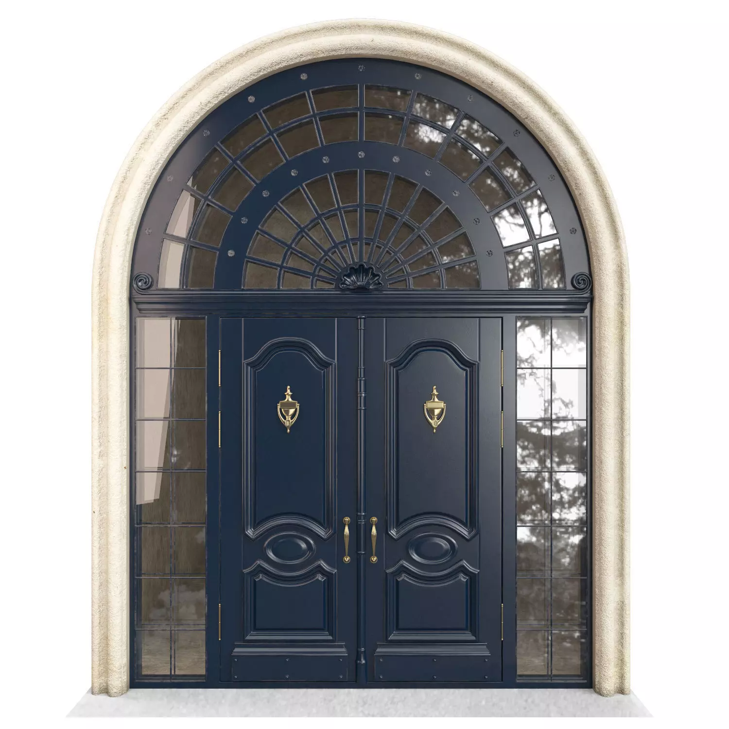 Entrance classic door 61 3D model