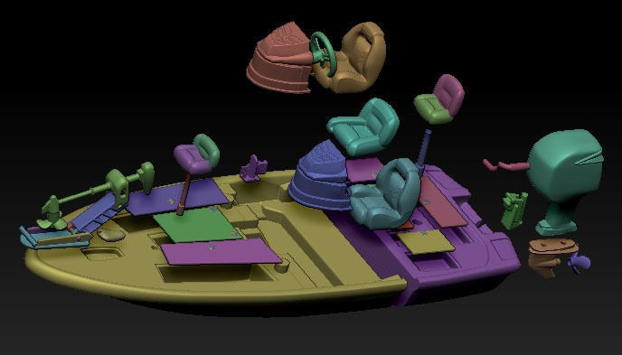 1-16 scale nitro bass boat 3d print 3D print model_5