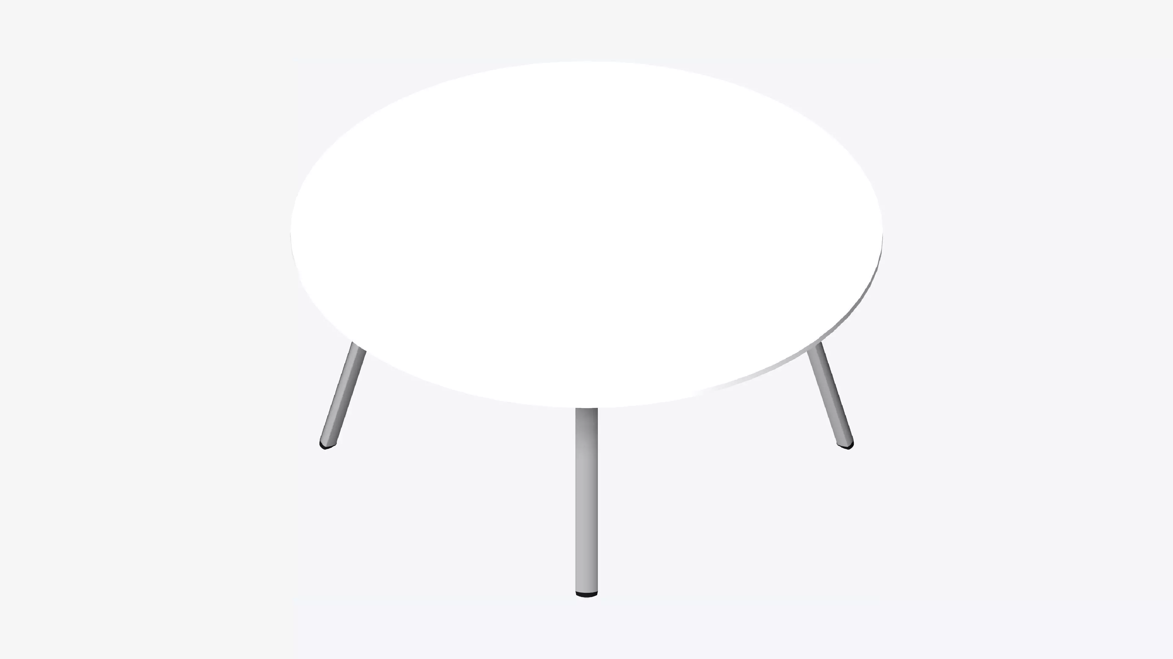 Table - Round - Officetec - Sim - Standing Low-poly 3D model_0
