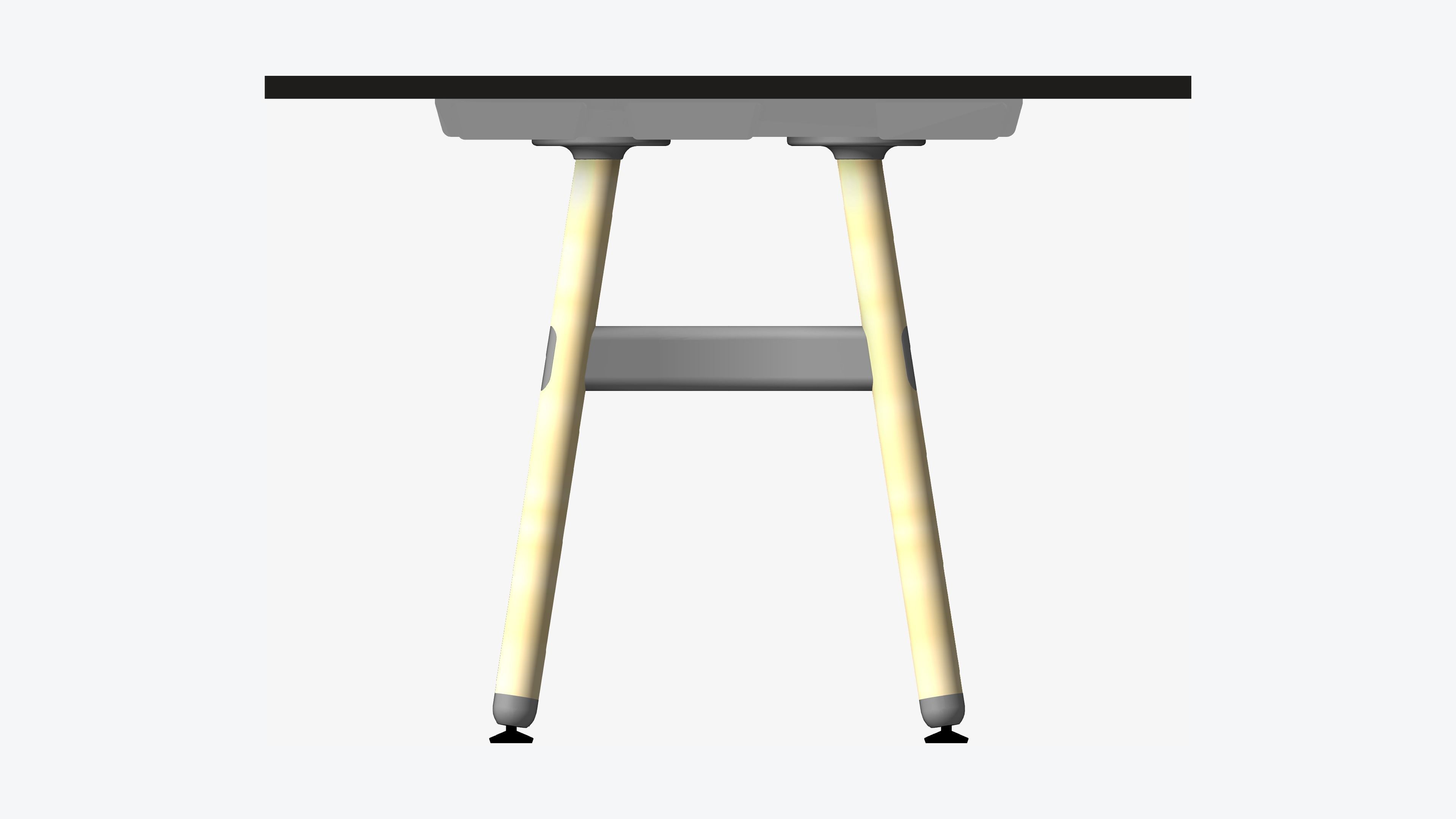 Table - Timberline - Multi - Leg - 4 - Leg - L - Low Low-poly 3D model_5