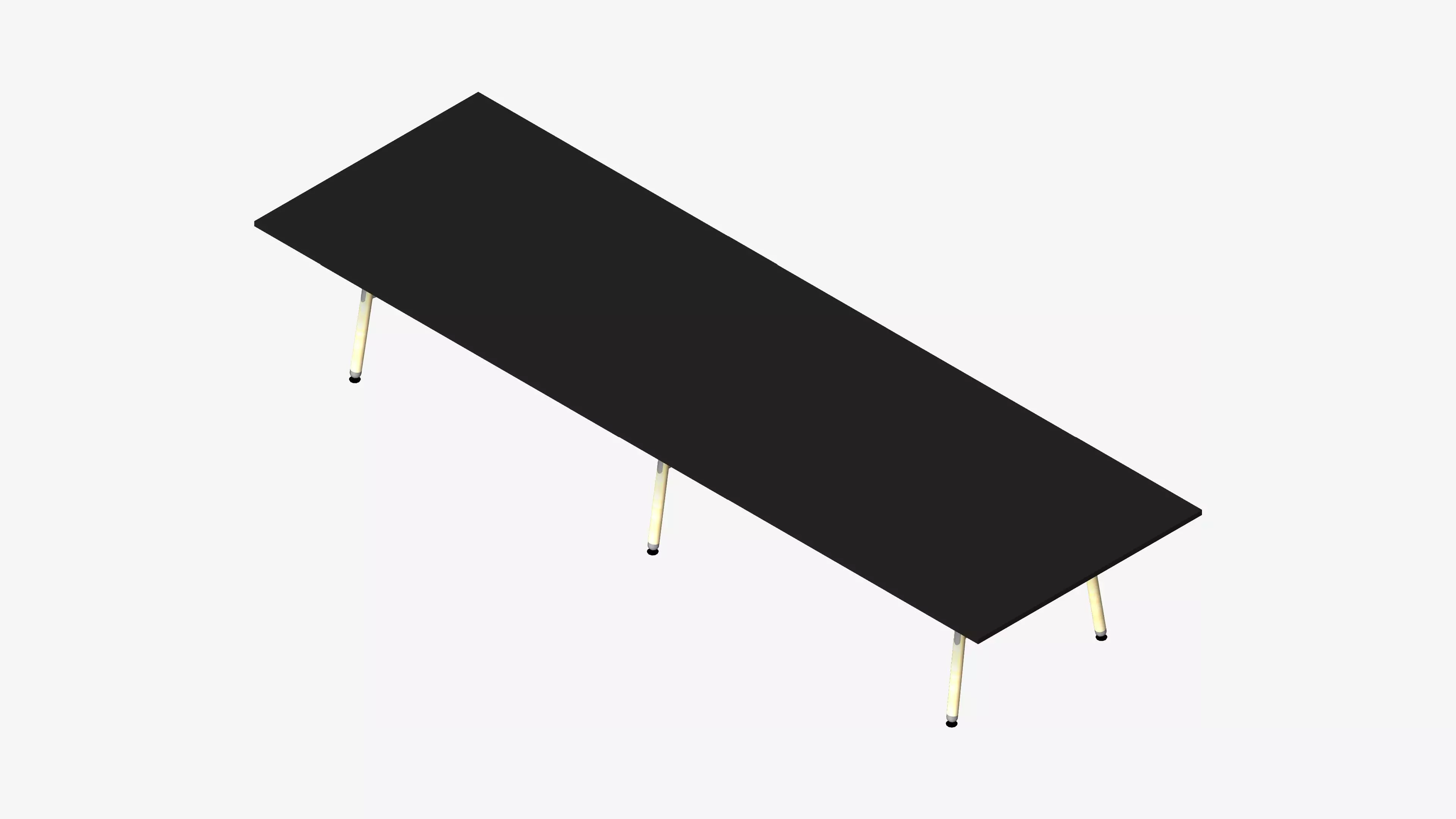 Table - Timberline - Multi - Leg - 6 - leg - XL - Low Low-poly 3D model_0