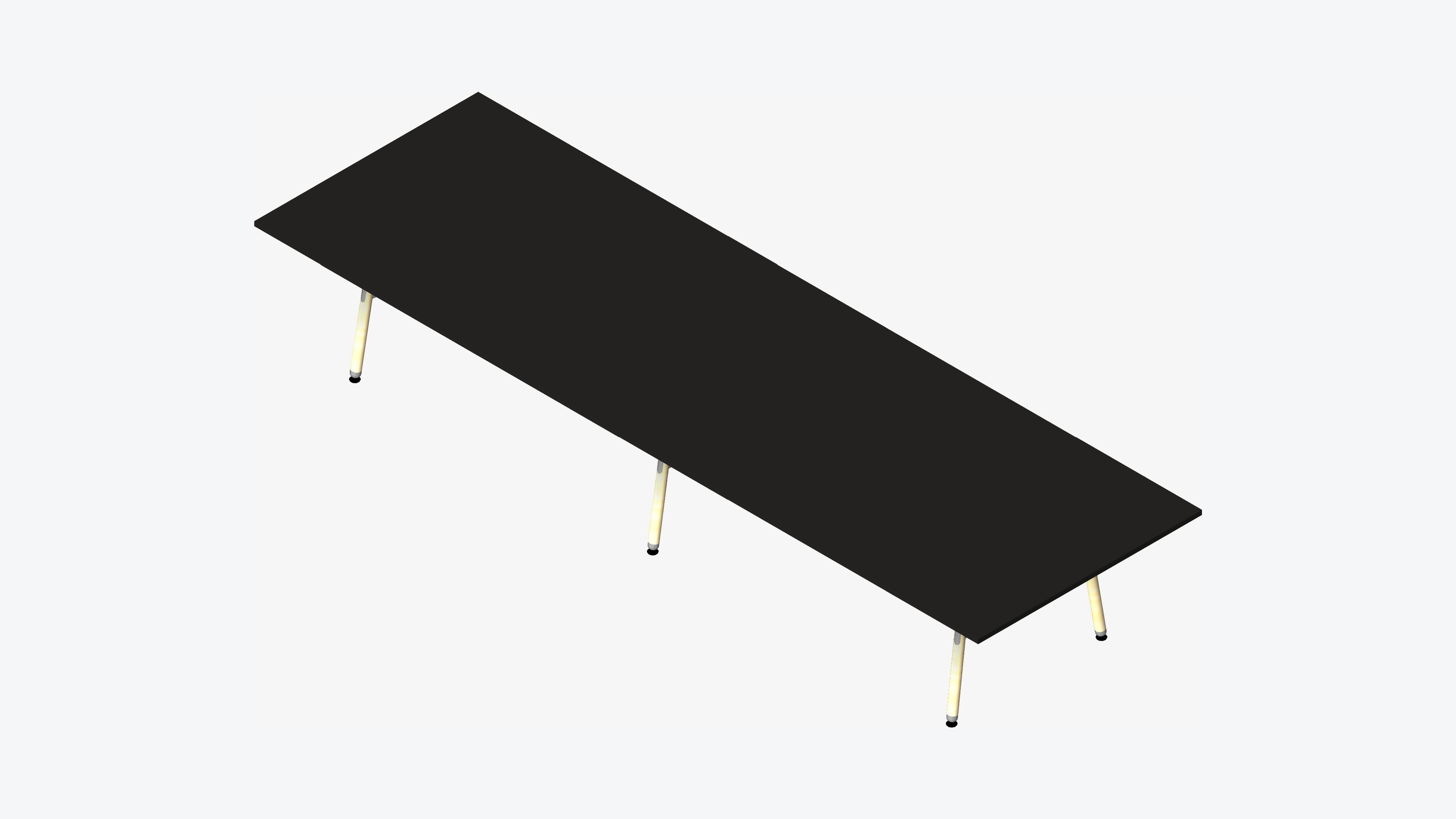 Table - Timberline - Multi - Leg - 6 - leg - XL - Low Low-poly 3D model_6