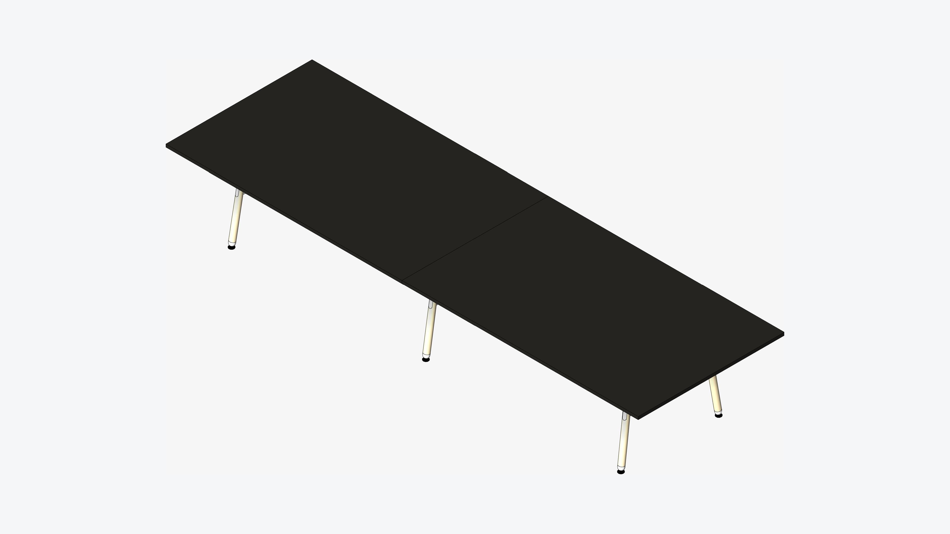 Table - Timberline - Multi - Leg - 6 - leg - XL - Low Low-poly 3D model_1