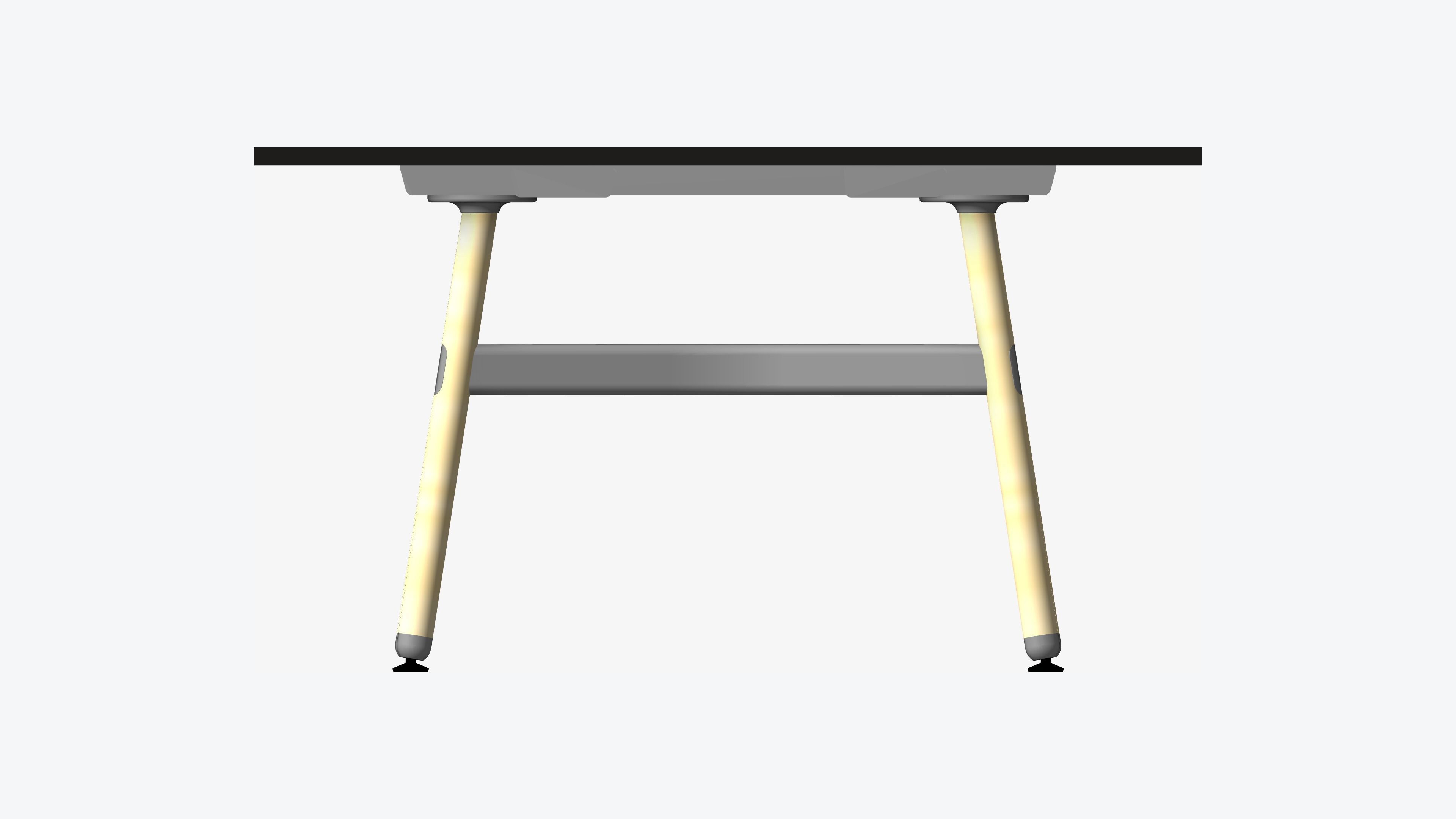 Table - Timberline - Multi - Leg - 6 - leg - XL - Low Low-poly 3D model_5
