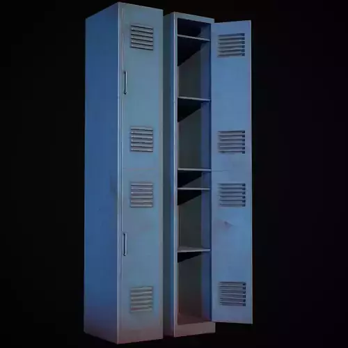 Old School Lockers  Blue
