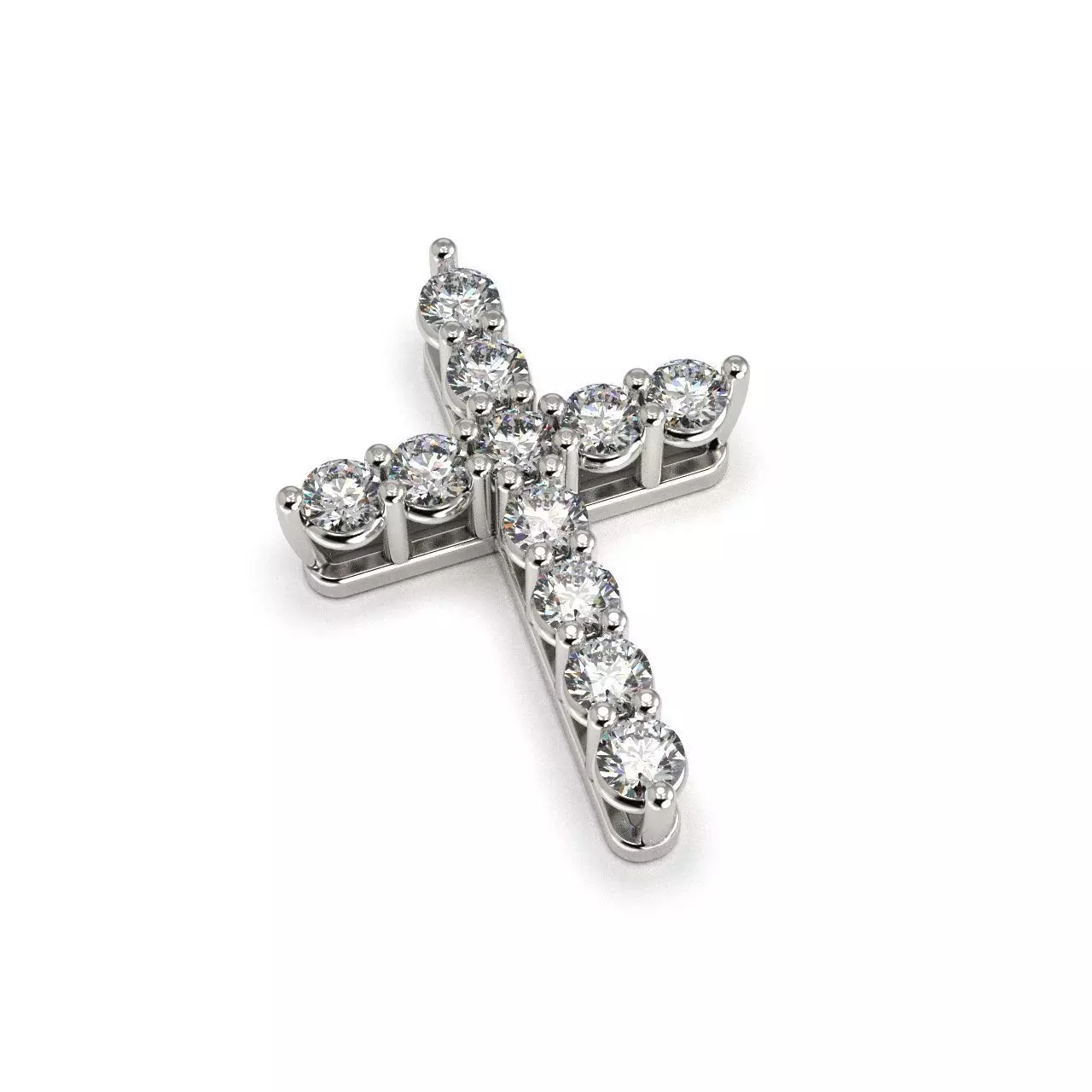 G0506 stainless steel cross pendant 3D print model