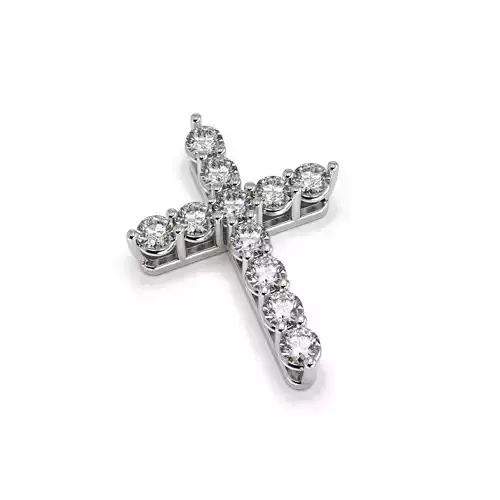 G0505 silver cross pendant